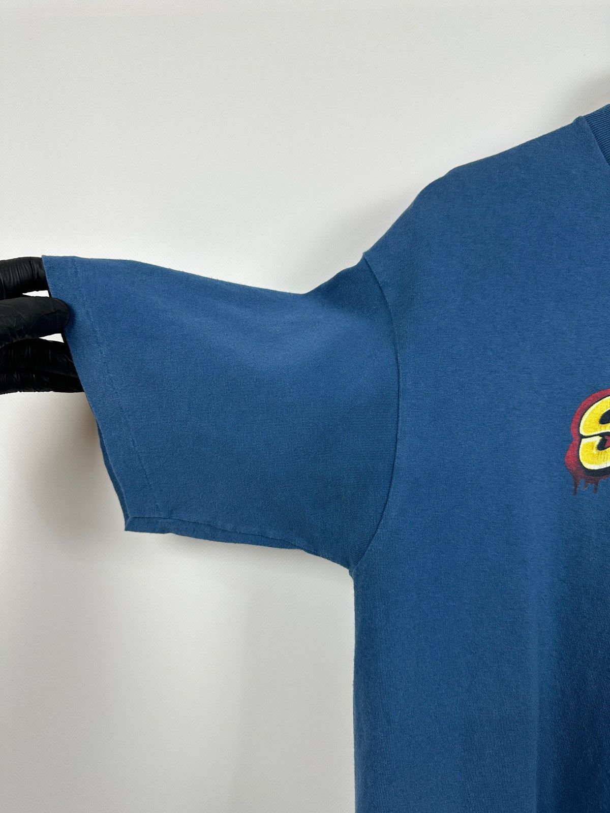 Stussy 00s Vintage Stussy Graphic Logo Single Stitch Blue T-Shirt Size US M / EU 48-50 / 2 - 12 Thumbnail