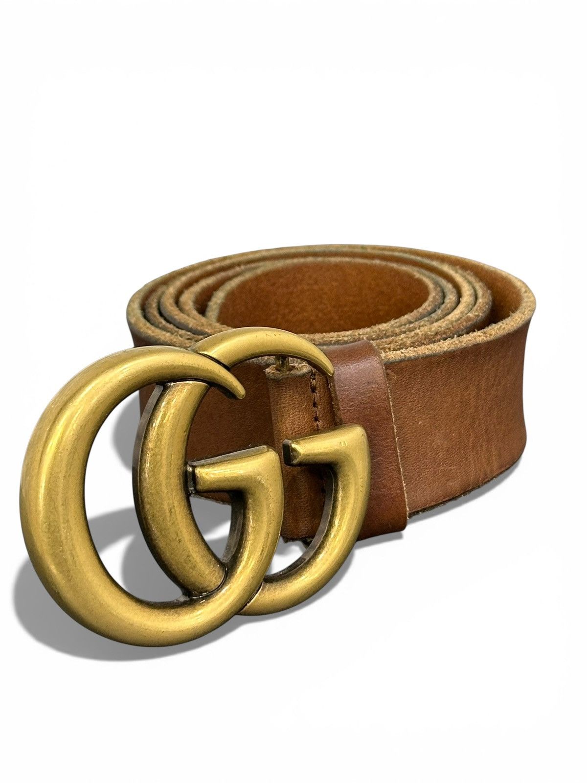Gucci Gucci Brown Leather Belt Size 34 - 3 Thumbnail