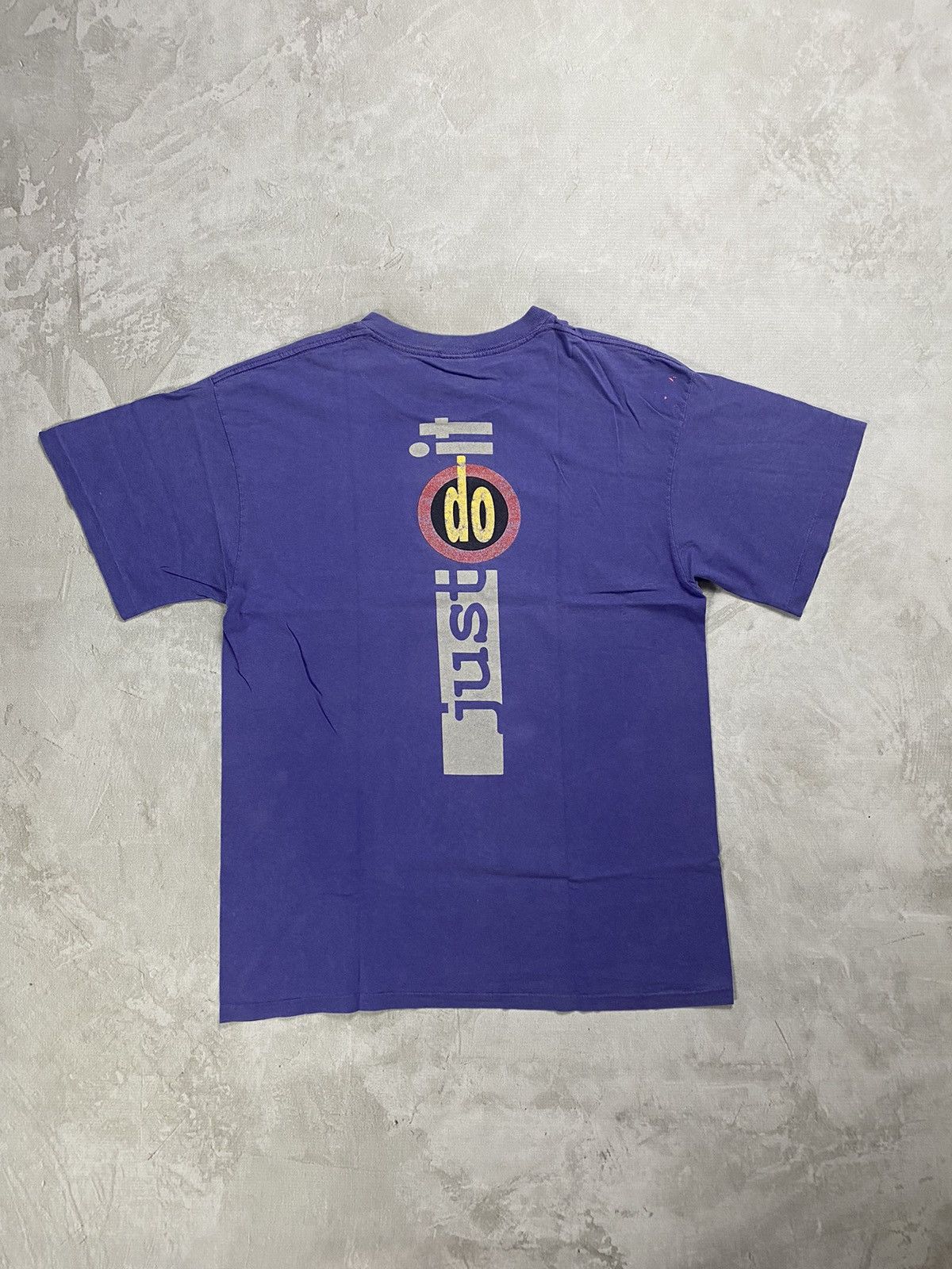 Nike × Vintage Vintage 90s Nike Just Doit T-shirt Size US XL / EU 56 / 4 - 2 Thumbnail