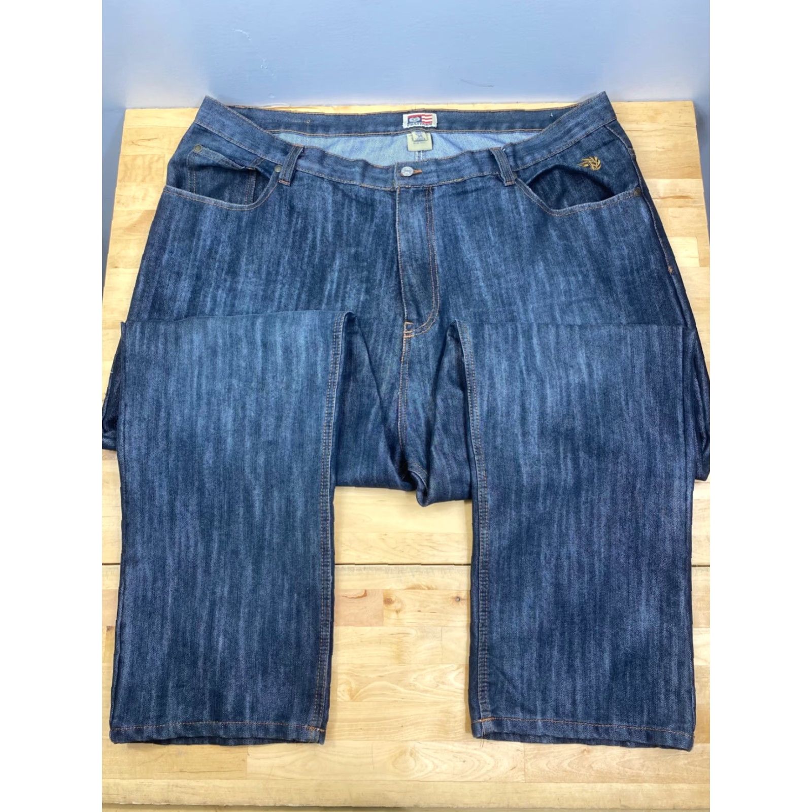 Phat Farm Phat Farm Jeans Mens 46x32 Denim Blue Baggy Loose Straight 90s Casual Mens Size US 30 / EU 46 - 2 Thumbnail