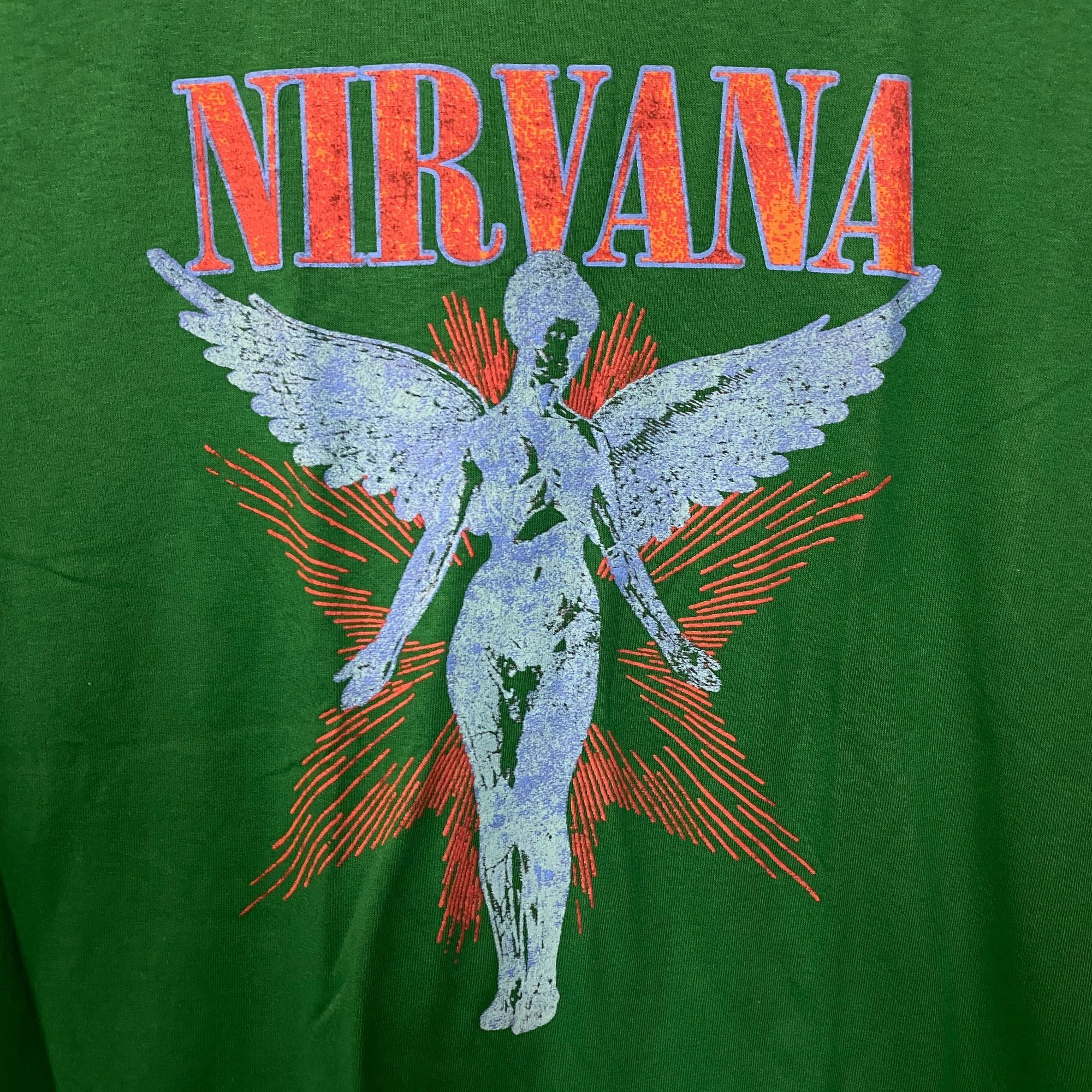 Nirvana Nirvana In Utero Angel Graphic Grunge Green T-Shirt XL Size US XL / EU 56 / 4 - 2 Thumbnail