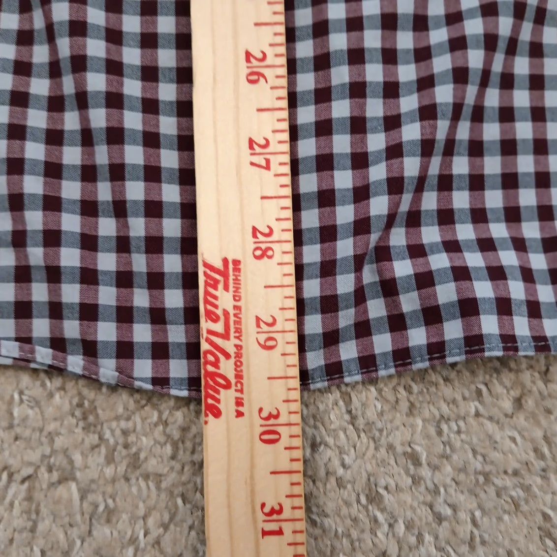 Van Heusen Van Heusen Shirt Mens XL Extra Slim Purple Plaid Long Sleeve Button Up Size US XL / EU 56 / 4 - 6 Thumbnail
