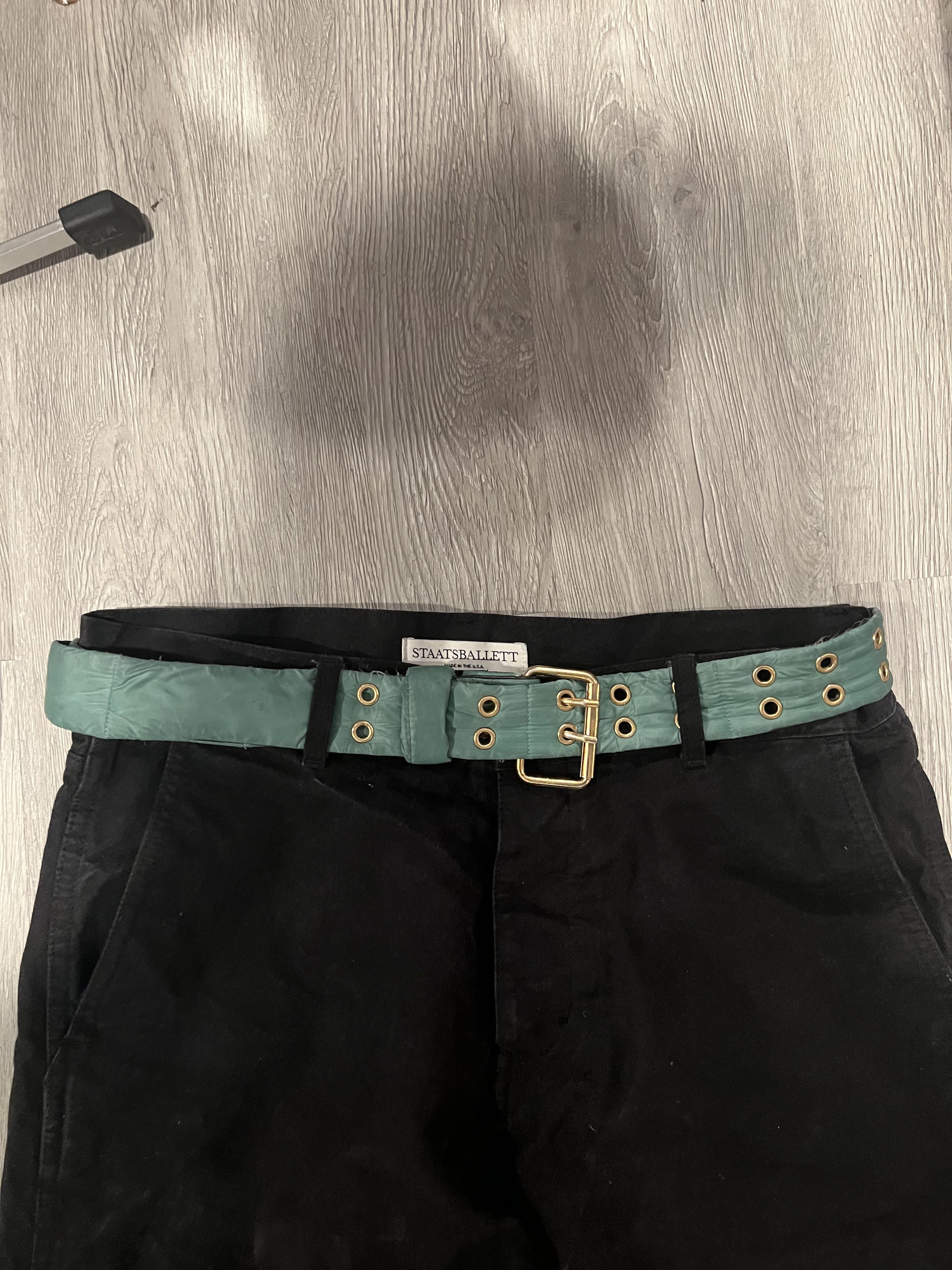 Aris Tatalovich Aris Tatalovich green puffer belt | Grailed