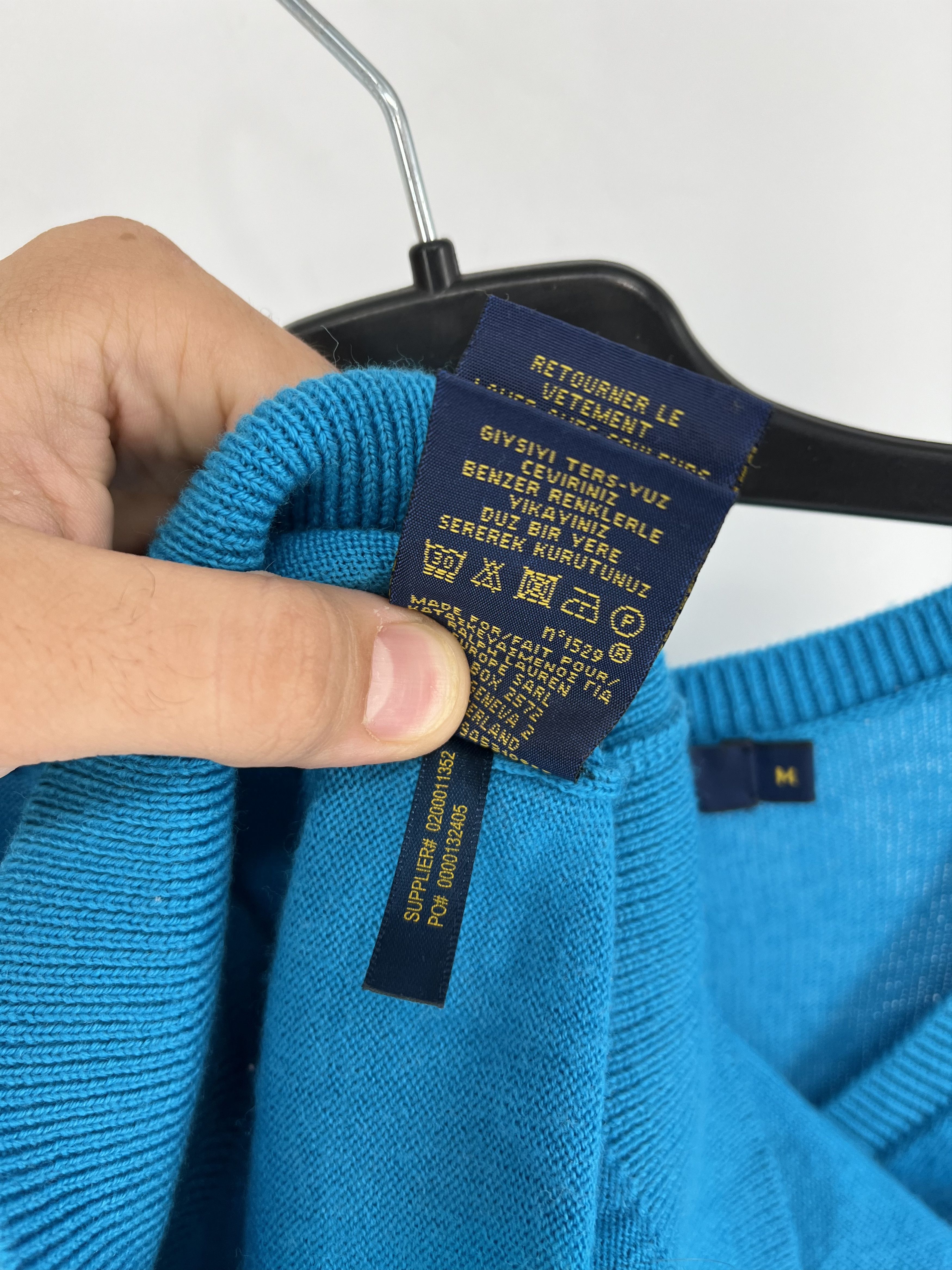Polo Ralph Lauren × Ralph Lauren Vintage Polo Ralph Lauren V-neck Knit Sweater Jumper Size M / US 6-8 / IT 42-44 - 8 Thumbnail