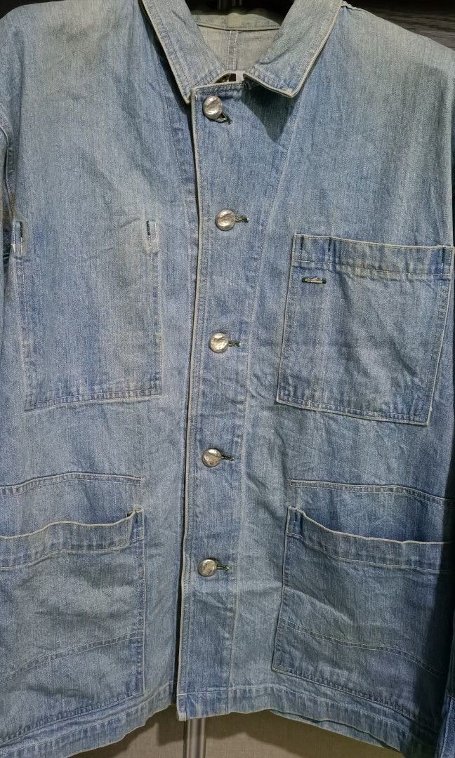 Issey Miyake 🔥 Issey Miyake Plantation Faded Denim Chore Jacket M Size US M / EU 48-50 / 2 - 2 Thumbnail