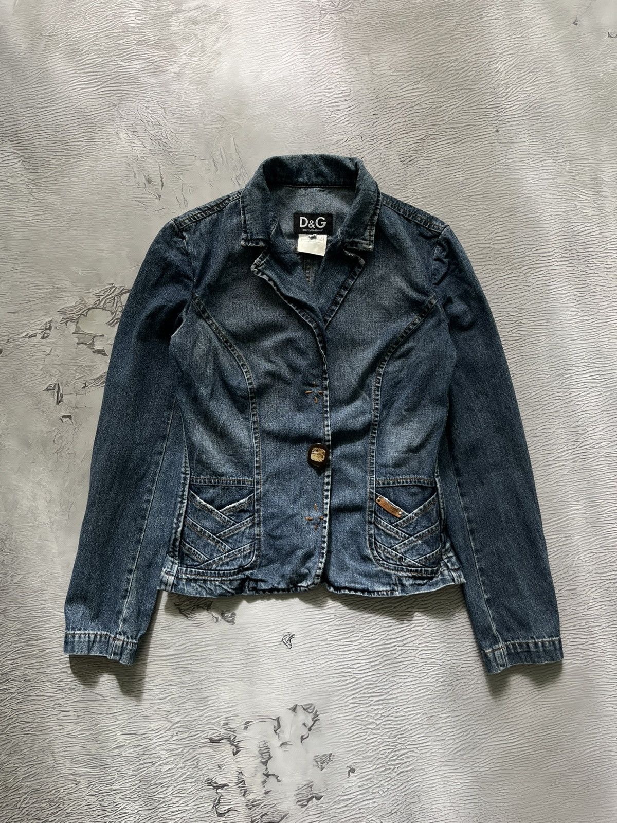 Dolce & Gabbana Dolce & Gabbana Vintage Denim Suit Jeans Luxury Blue Size 29" - 3 Thumbnail