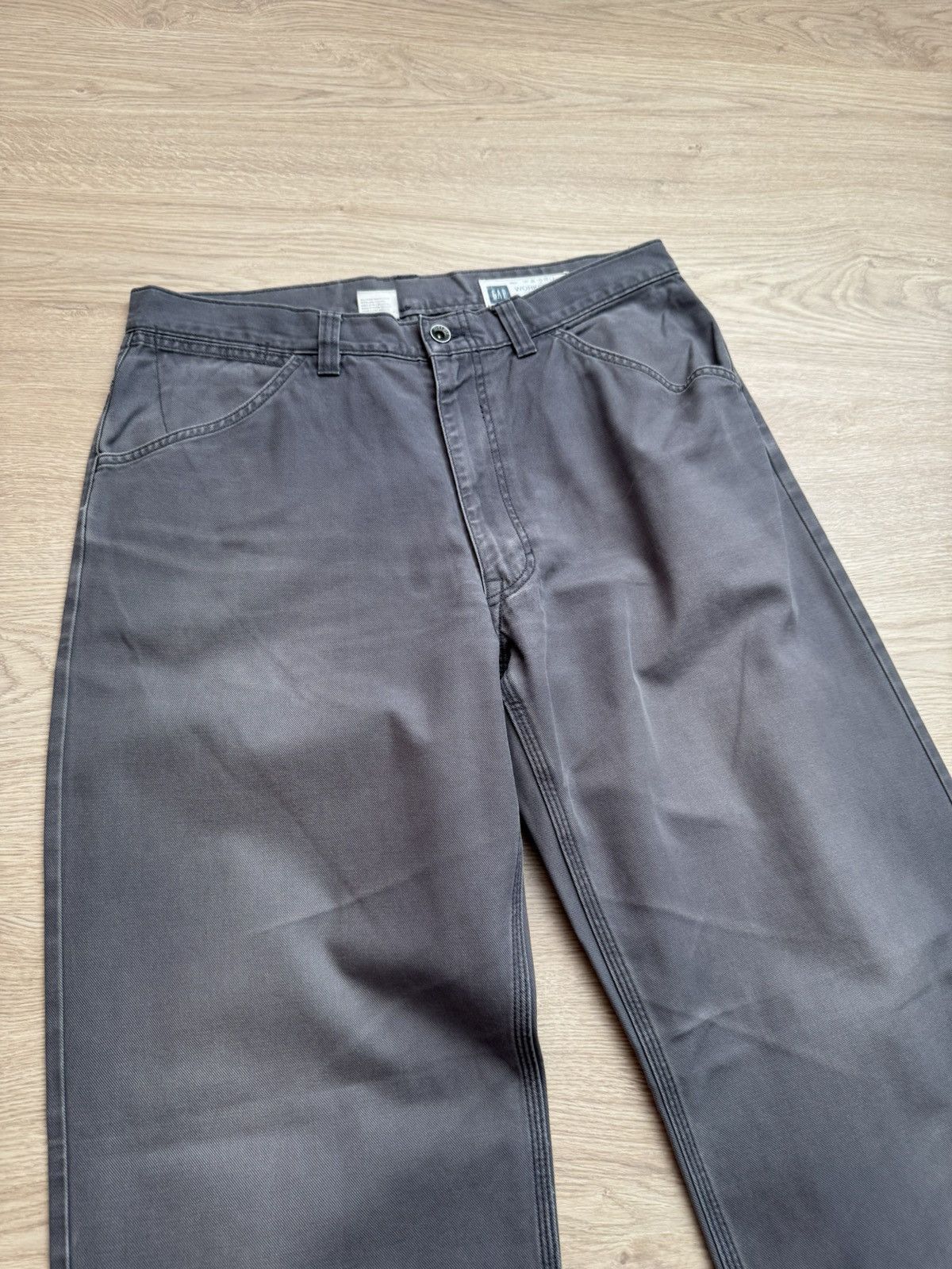 Gap Vintage 00’s GAP y2k Faded Baggy Worker Pants Size US 35 - 3 Thumbnail