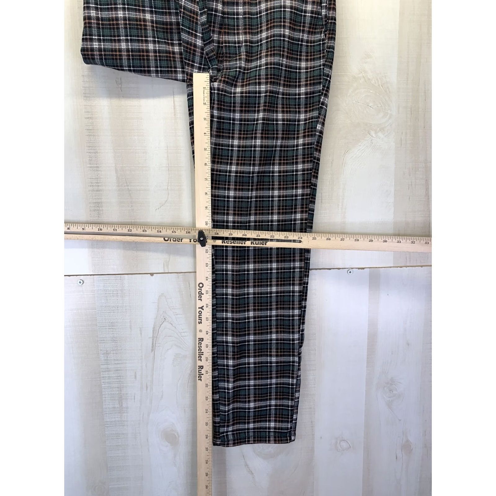 American Eagle Outfitters American Eagle Outfitters Super Hi Rise Stretch Trouser Plaid Pants Women’s Size 4-9641 Jeans, Dress Pants, Slim, Multicolor, 70s 80s, Women Size 27" / US 4 / IT 40 - 4 Thumbnail