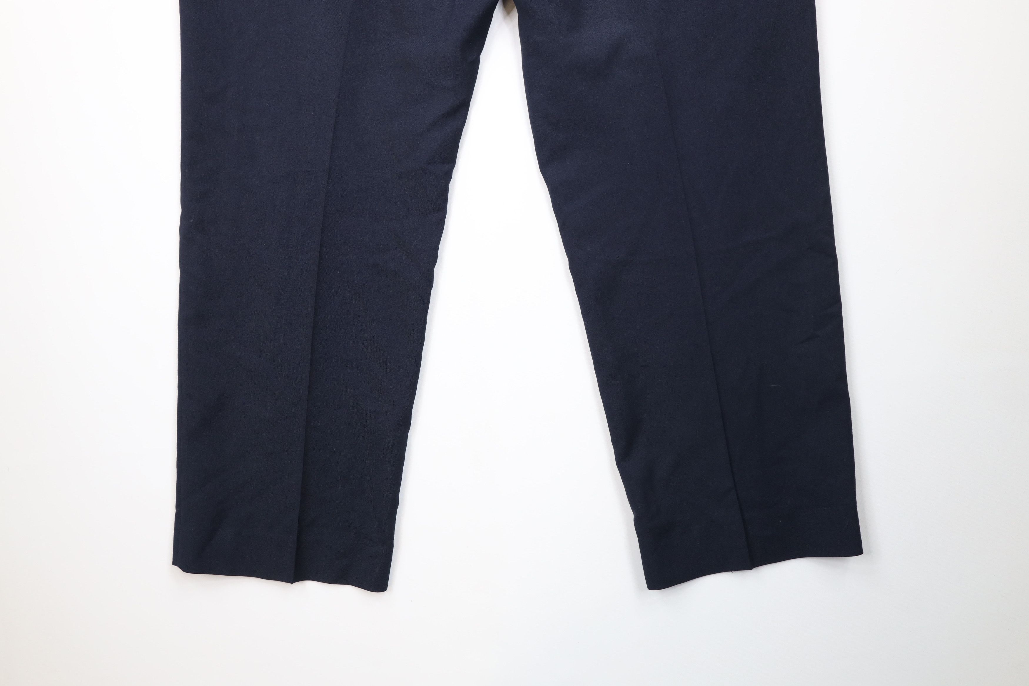 Vintage Vintage 70s Streetwear Wide Leg Knit Chino Pants Blue USA Size US 44 / EU 60 - 12 Thumbnail