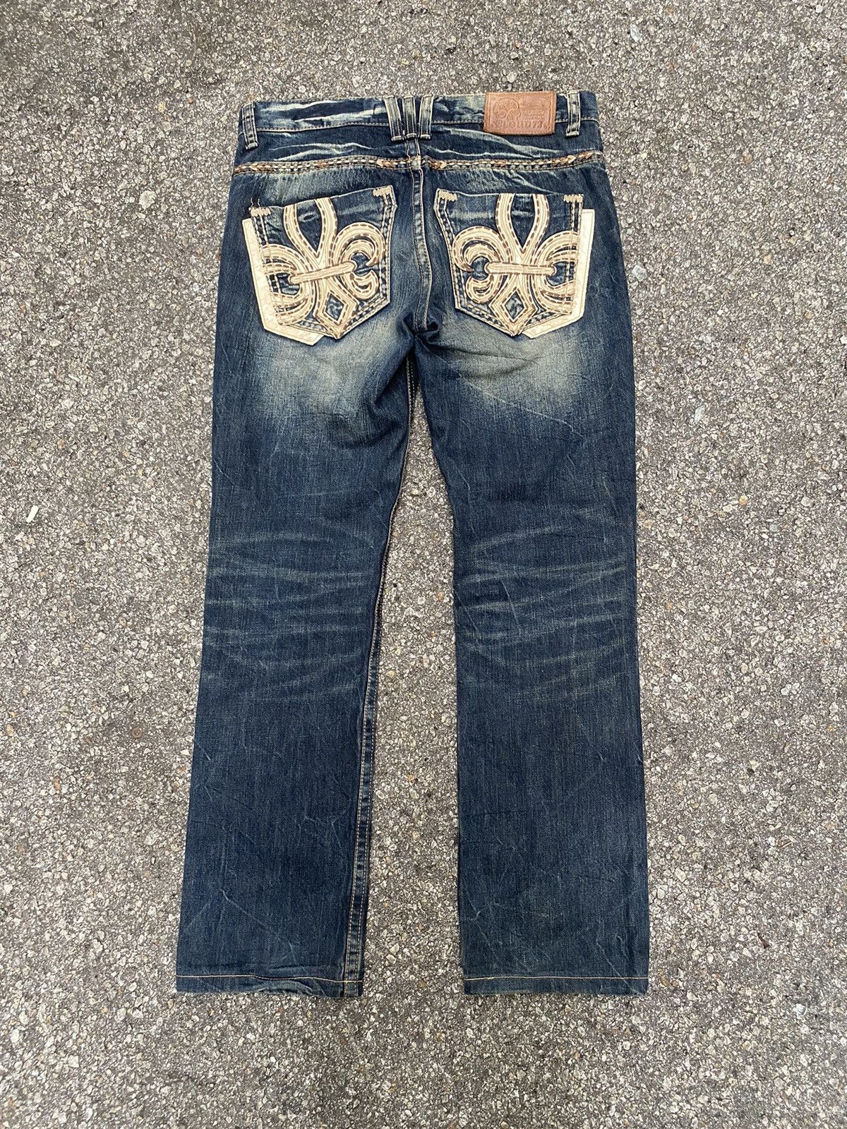 Hysteric Glamour Skull Affliction Style Cloud72 Jeans Clawmark Faded Denim Size US 32 / EU 48 - 1 Thumbnail