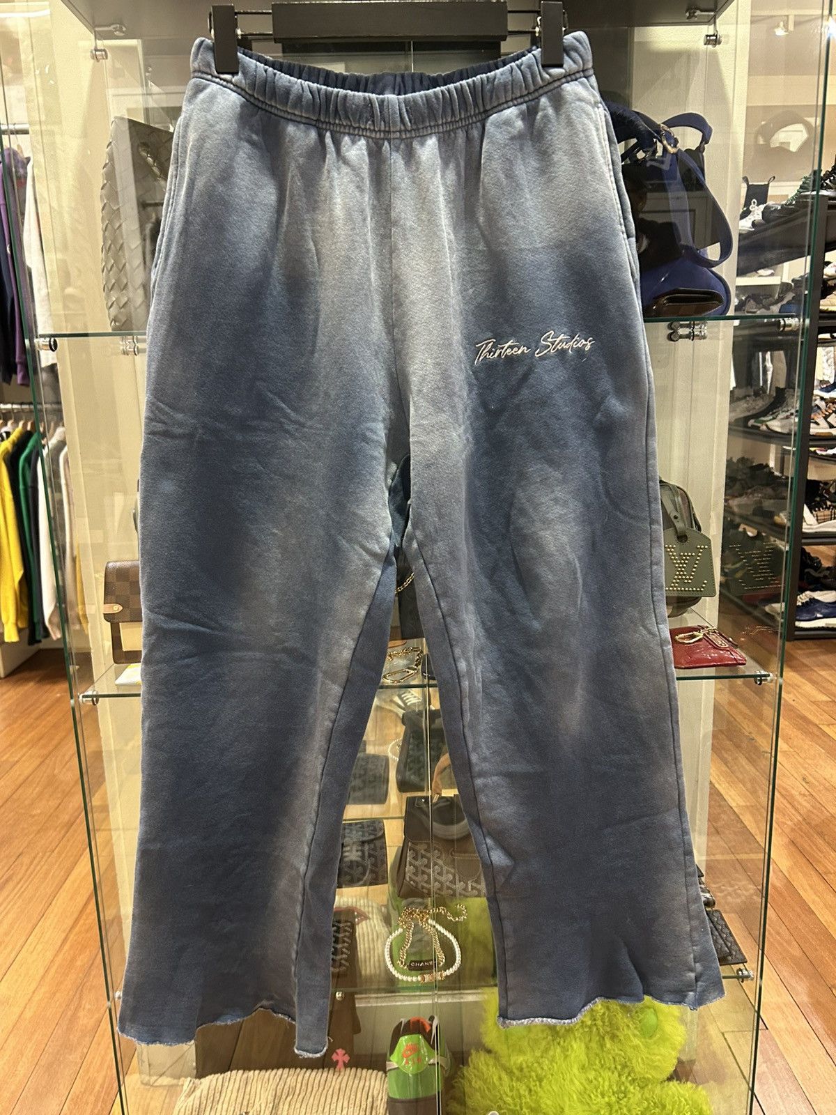 Thirteen Studios Washed Sweatpants - Blue