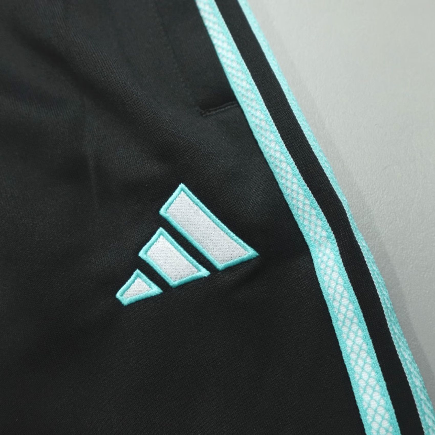 Adidas Adidas Mercedes-AMG Petronas F1 Team Track Pants Black Blue Men’s L KG4744 Pants Track Nike Size US 33 - 3 Thumbnail