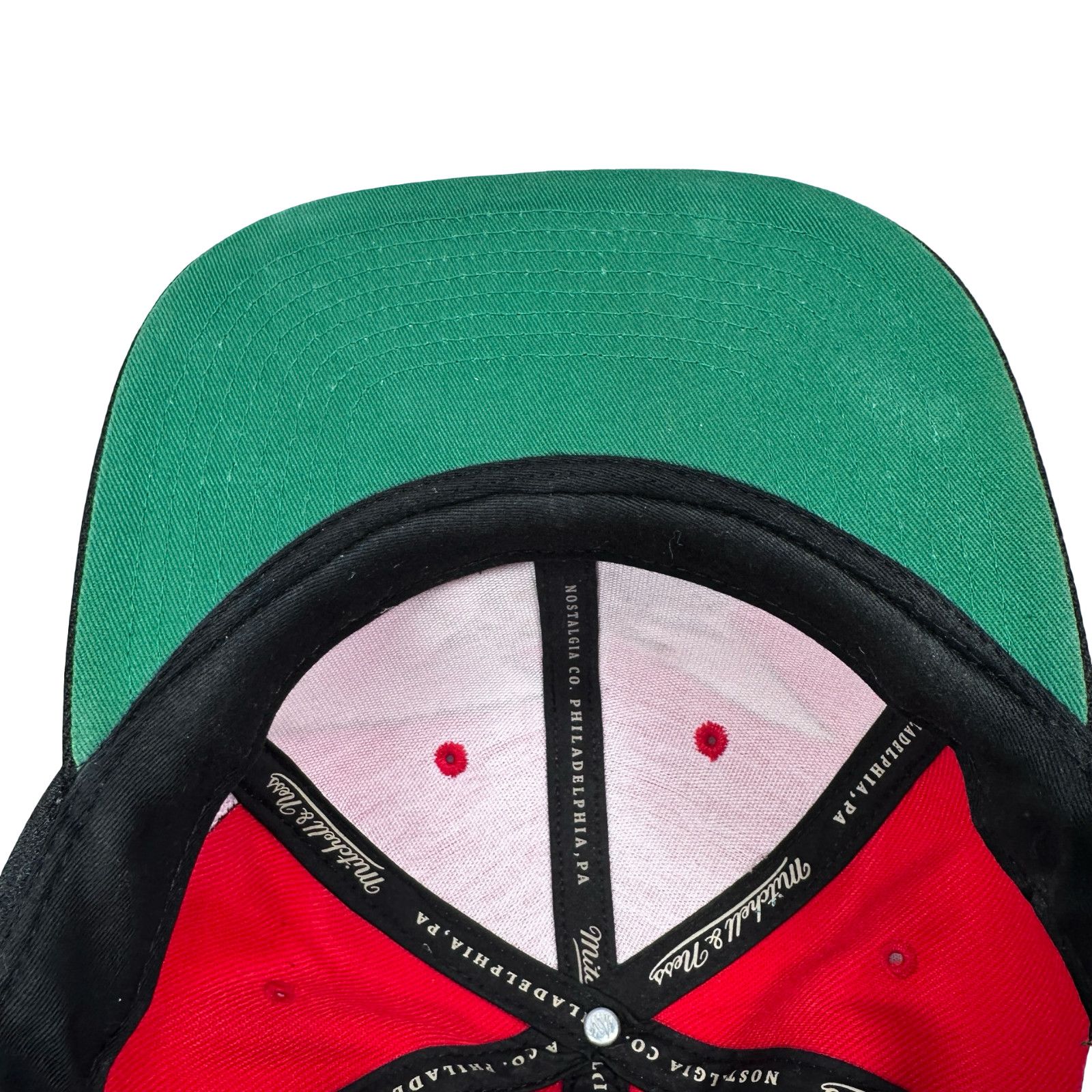 Mitchell & Ness Mitchell & Ness Philadelphia 76ers Snapback Cap Red Black Size ONE SIZE - 6 Thumbnail