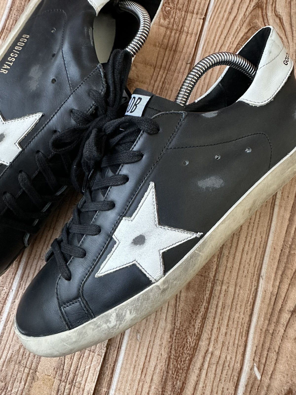 Golden Goose Golden Goose Superstar GGDB Black Leather Lowtop Sneakers Size US 9 / EU 42 - 8 Thumbnail