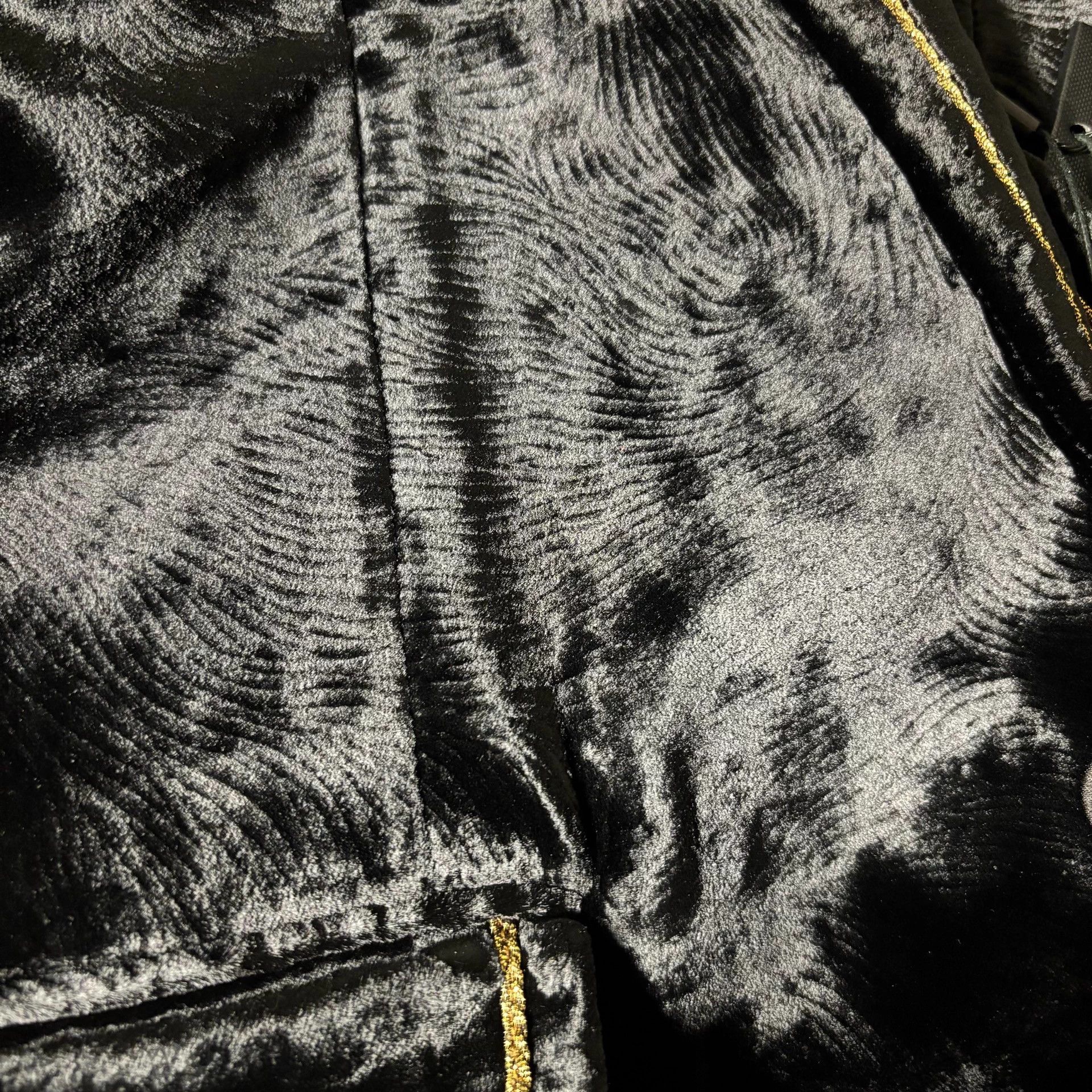 Saint Laurent Paris Saint Laurent 18FW Gold Thread Court Velvet Blazer 46 Size 46R - 4 Thumbnail