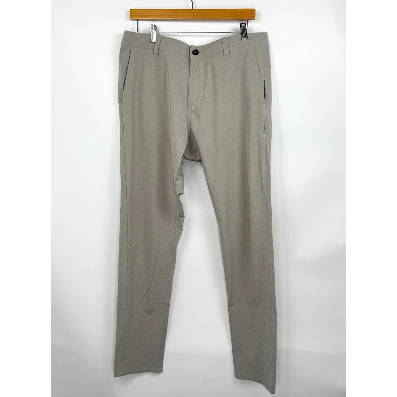 Vuori Vuori Aim Pants Mens 33 Chino Performance Golf Stretch V431 Gray Size US 33 - 2 Thumbnail