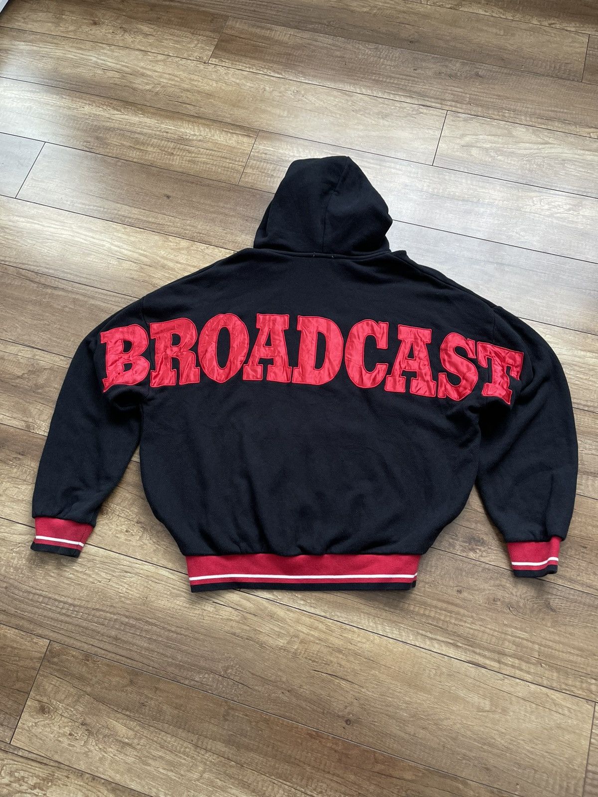 Vintage Gyda Broadcast Japanese Zip Hoodie Big Logo Size XL / US 12-14 / IT 48-50 - 2 Thumbnail