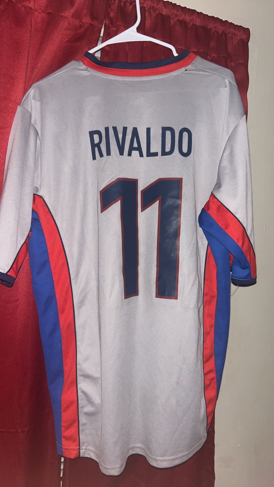 Nike × Vintage RIVALDO Barcelona Shirt- 1999/2000 -Nike Jersey Away Barca Size US XXL / EU 58 / 5 - 3 Thumbnail