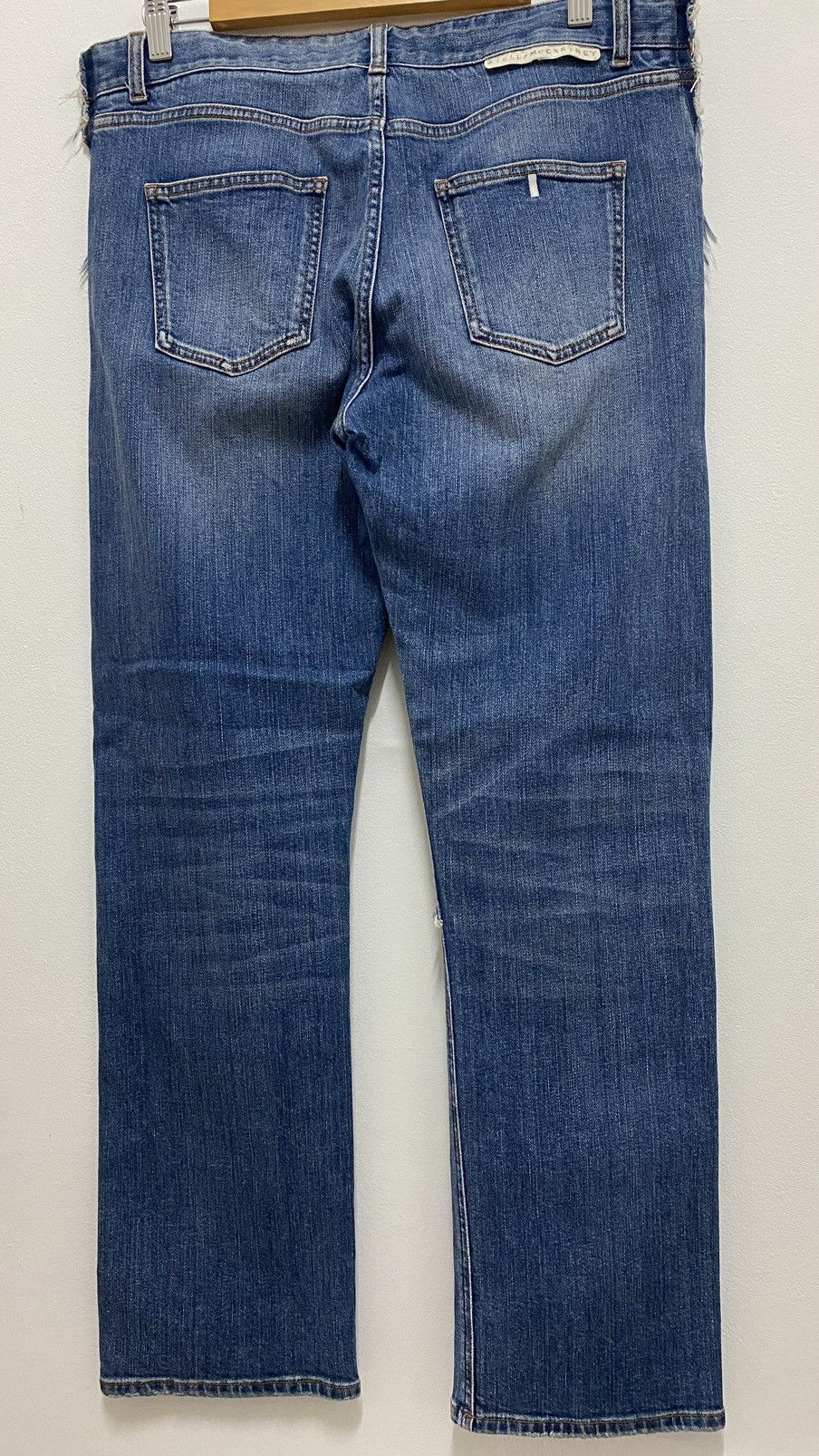 Stella McCartney Stella Mccartney Distressed Denim Patchwork Blue Jeans Pants Size US 35 - 16 Thumbnail