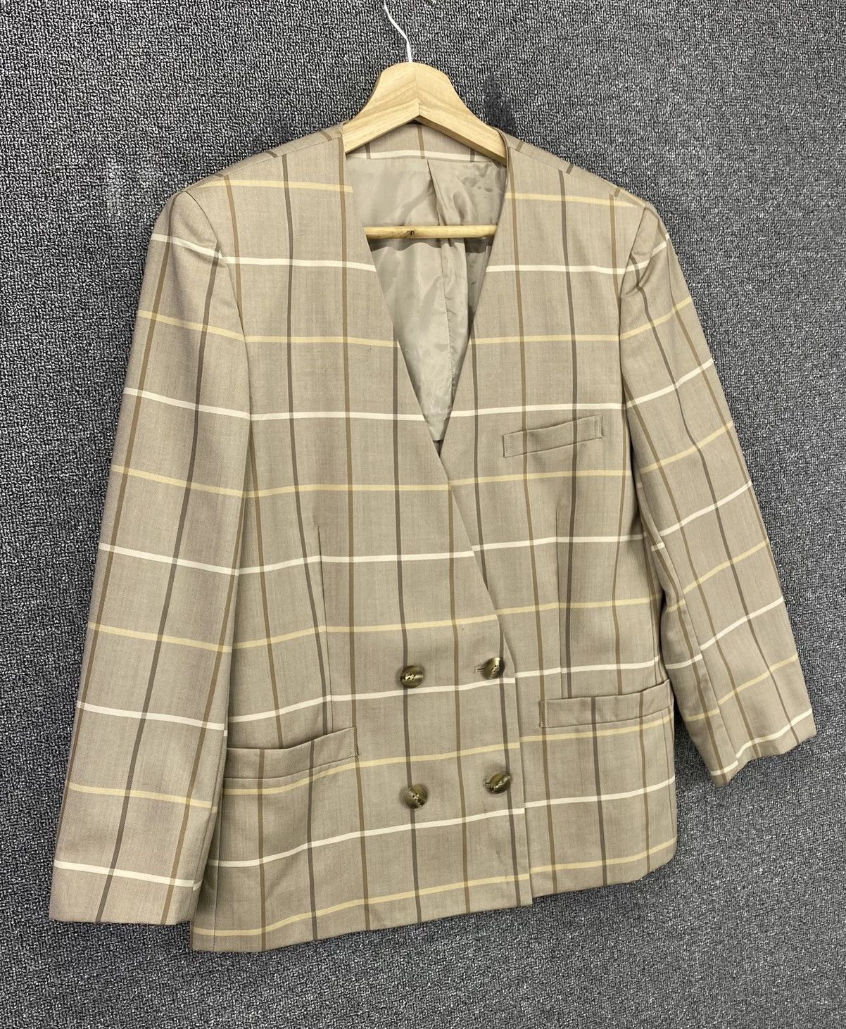 Burberry Vintage Burberry Shadows Plaid Checkered Coat Jacket Size M / US 6-8 / IT 42-44 - 2 Thumbnail