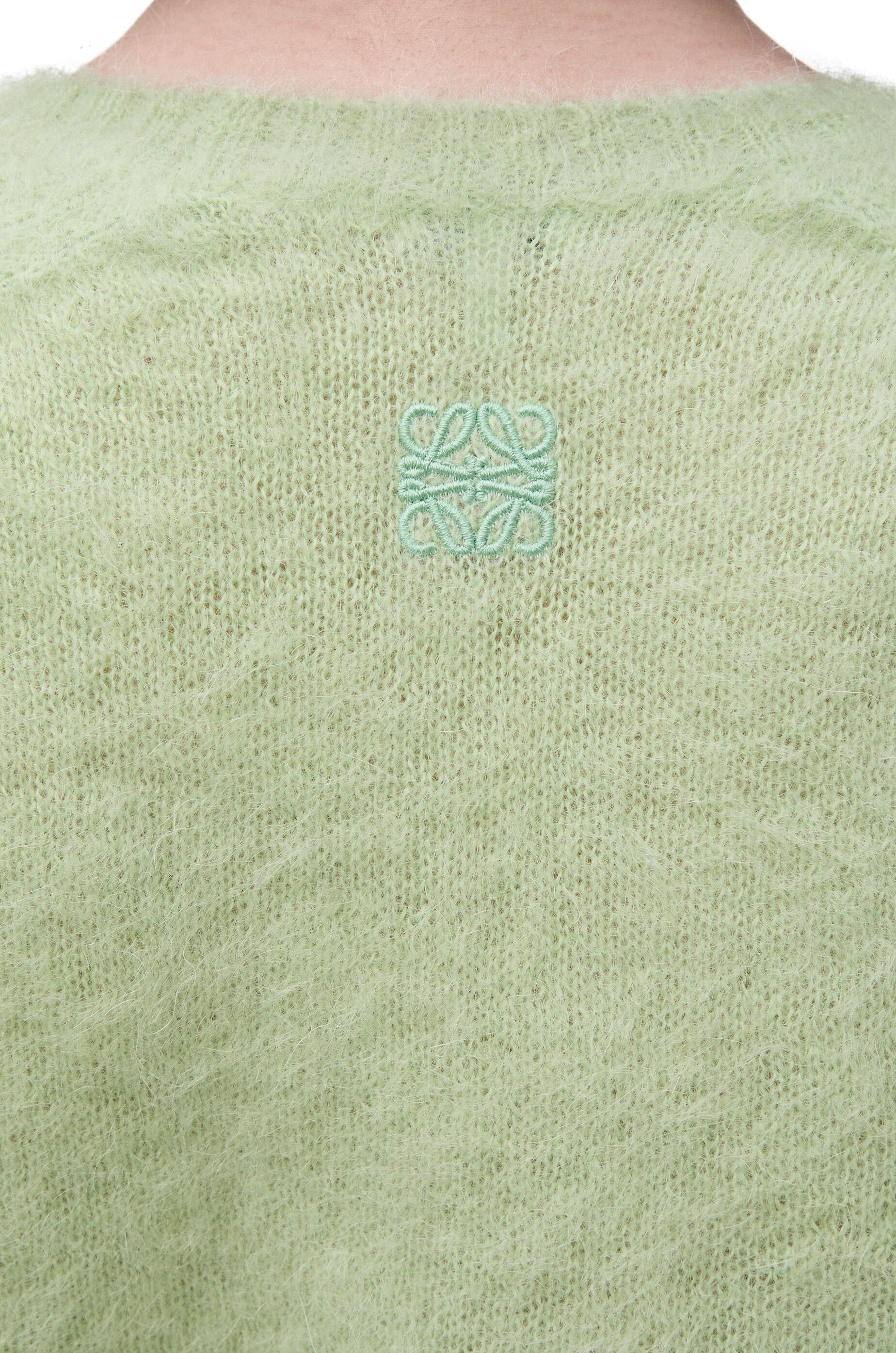 Loewe o1in1g0426 Sweater in Mohair Blend in Silk in Light Green Size M / US 6-8 / IT 42-44 - 5 Thumbnail