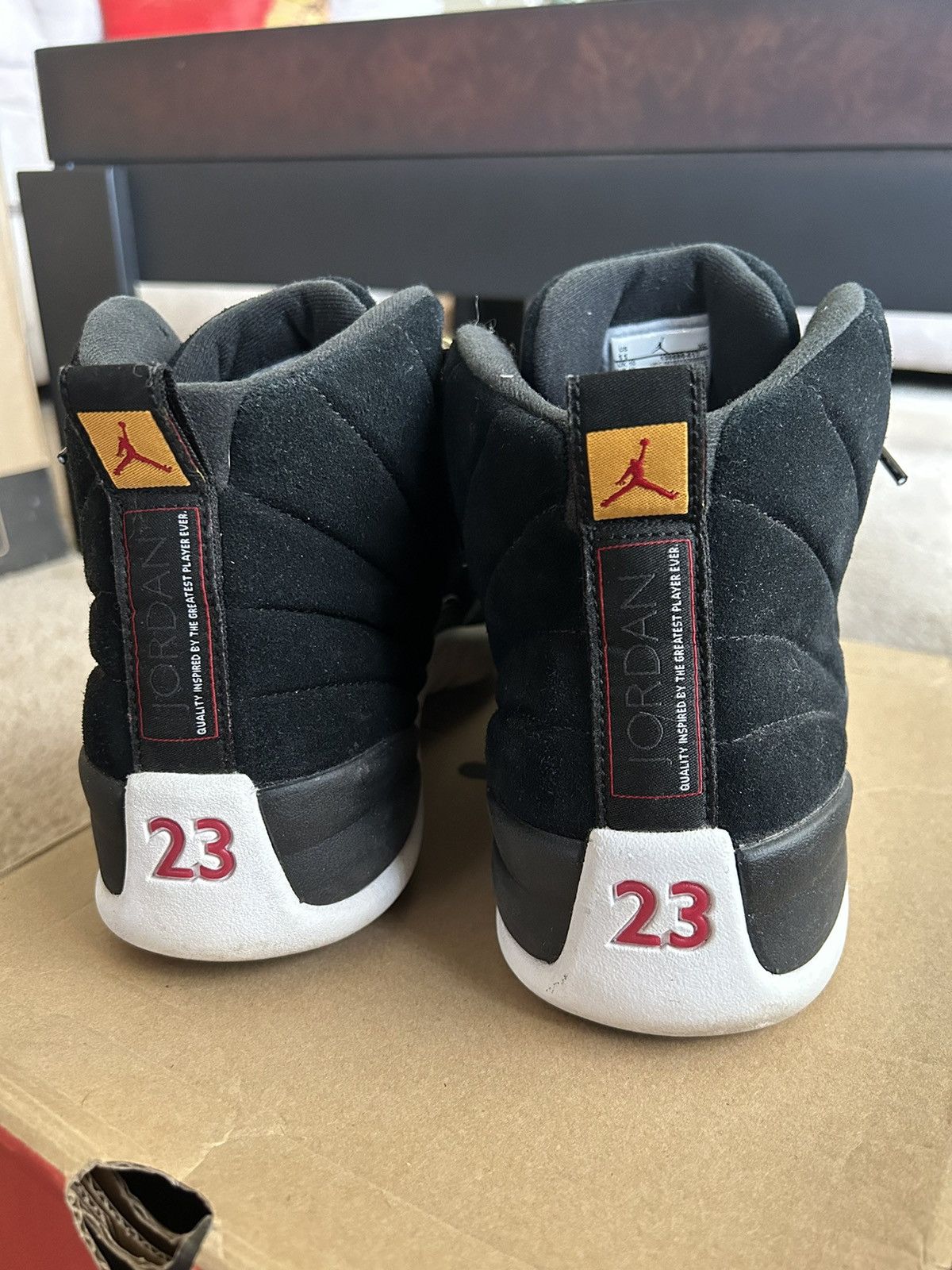 Jordan Brand Jordan 12 Reverse Taxi (2019) Size US 11 / EU 44 - 5 Thumbnail