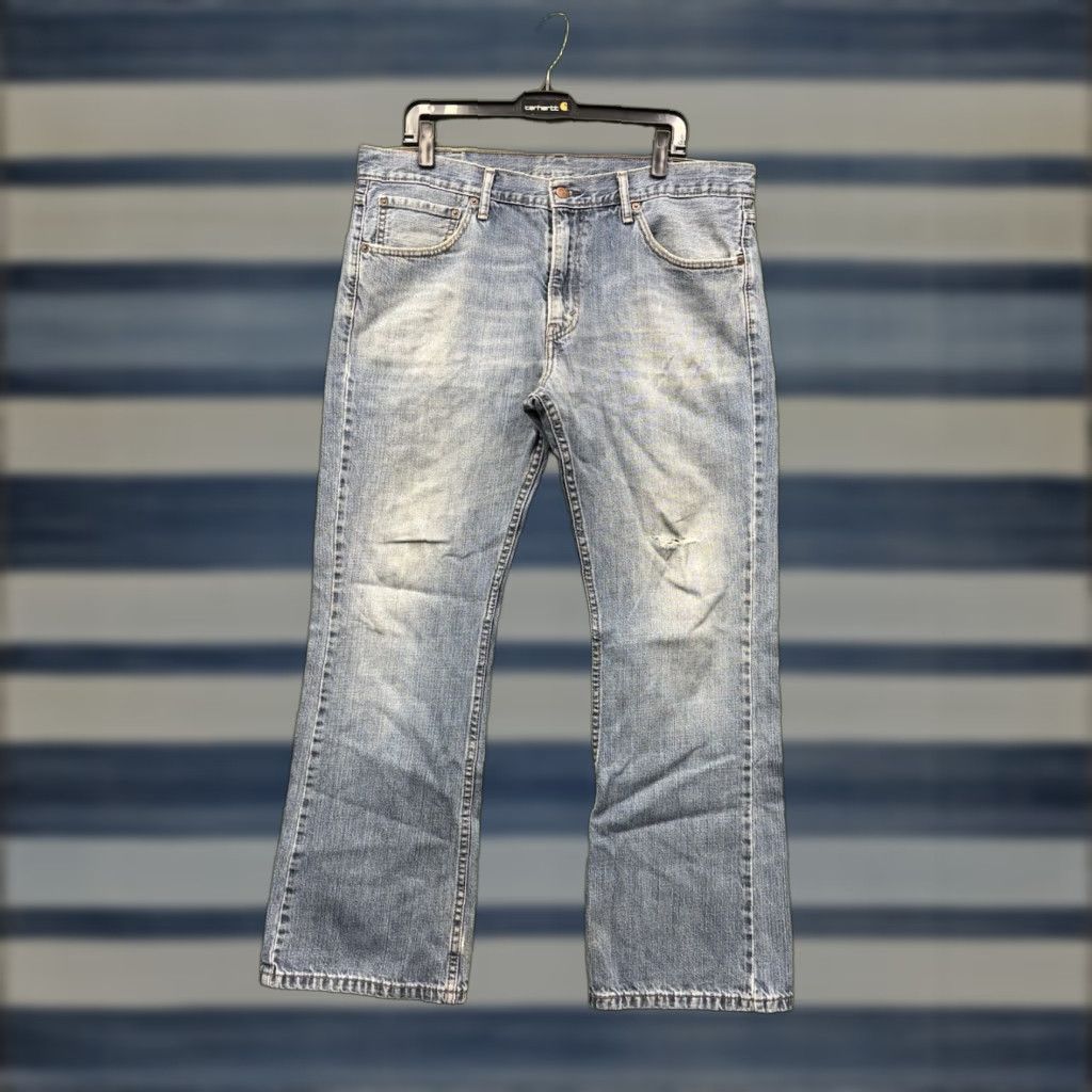 Levi's Levis Jeans Mens 38x30 Slim Bootcut Stretch Light Wash Authentic Casual Size US 38 / EU 54 - 1 Thumbnail
