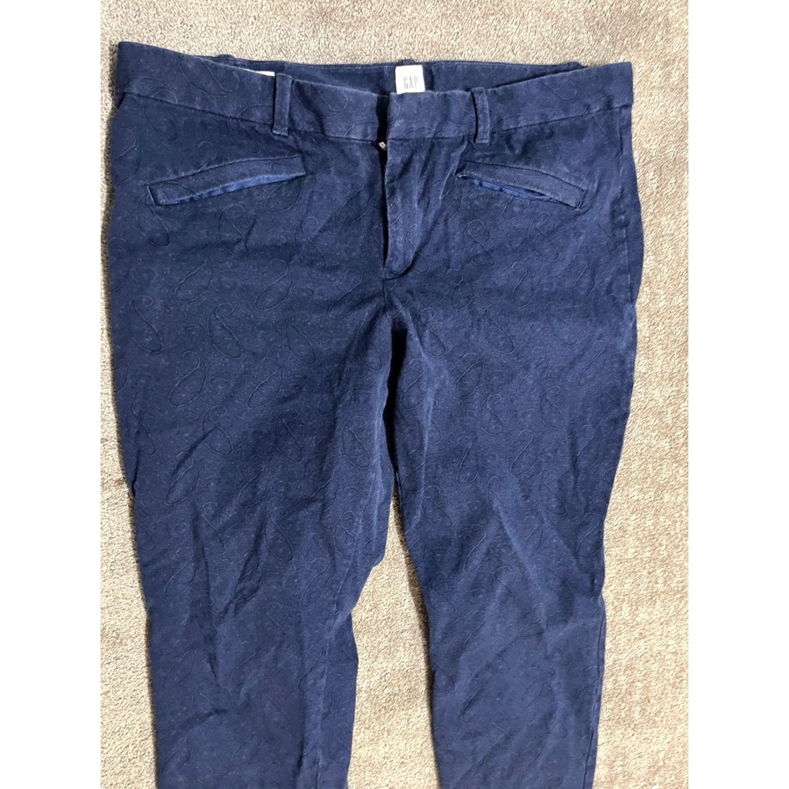 Gap VINTAGE Gap Skinny Pants Women's Size 16 Regular Ankle Fit Black Stretch Denim Casual Size 38" / US 16 / IT 52 - 2 Thumbnail