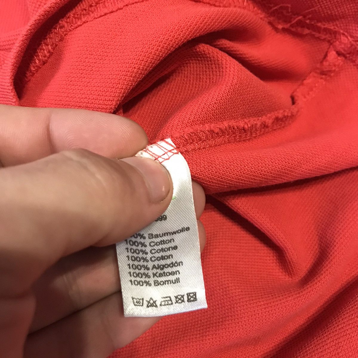 Lacoste Lacoste monogram polo shirt size M/S rare Red Size US M / EU 48-50 / 2 - 6 Thumbnail