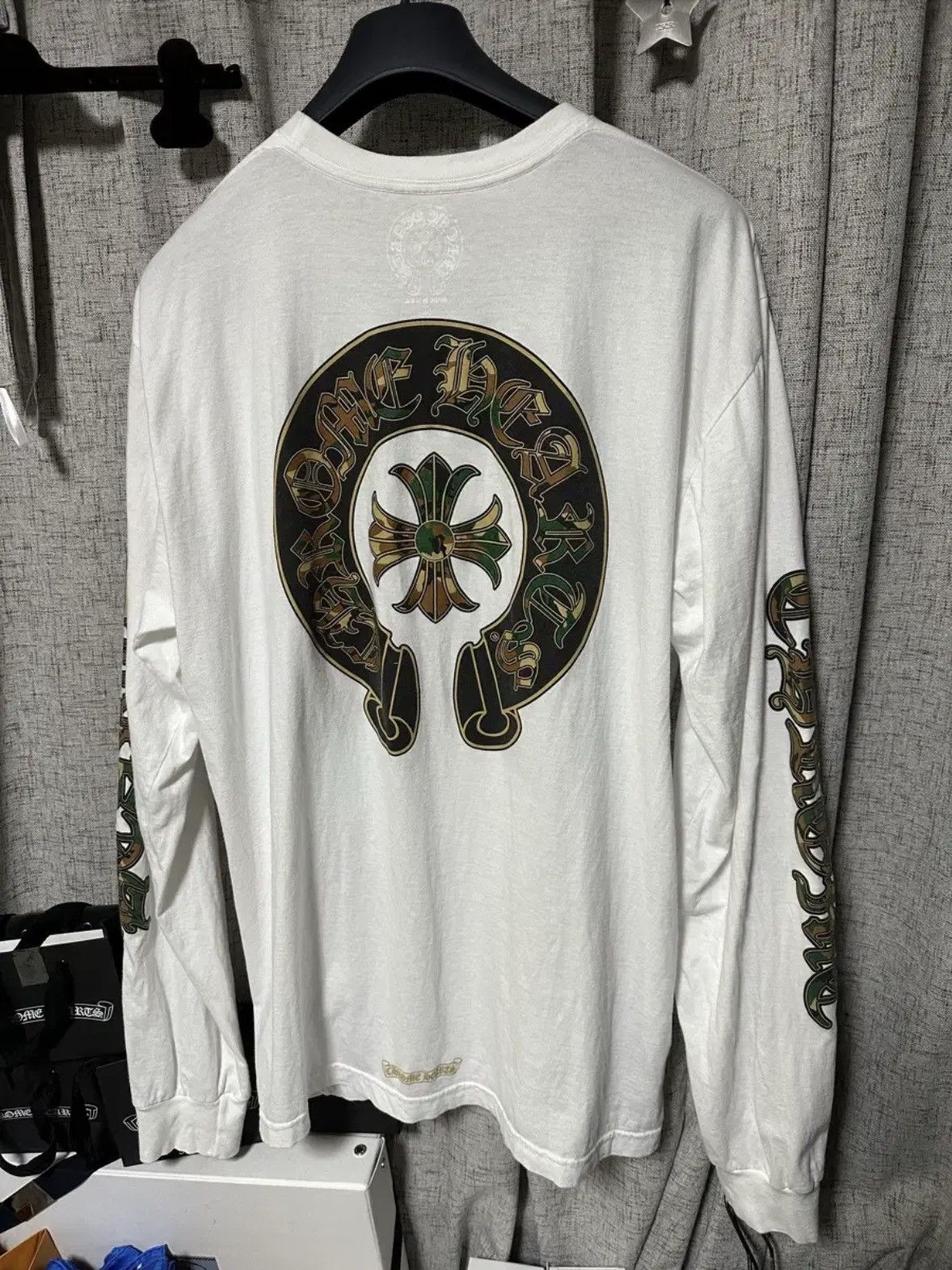 Chrome Hearts Camouflage Horseshoe Longsleeve Tee Size US XXL / EU 58 / 5 - 1 Thumbnail