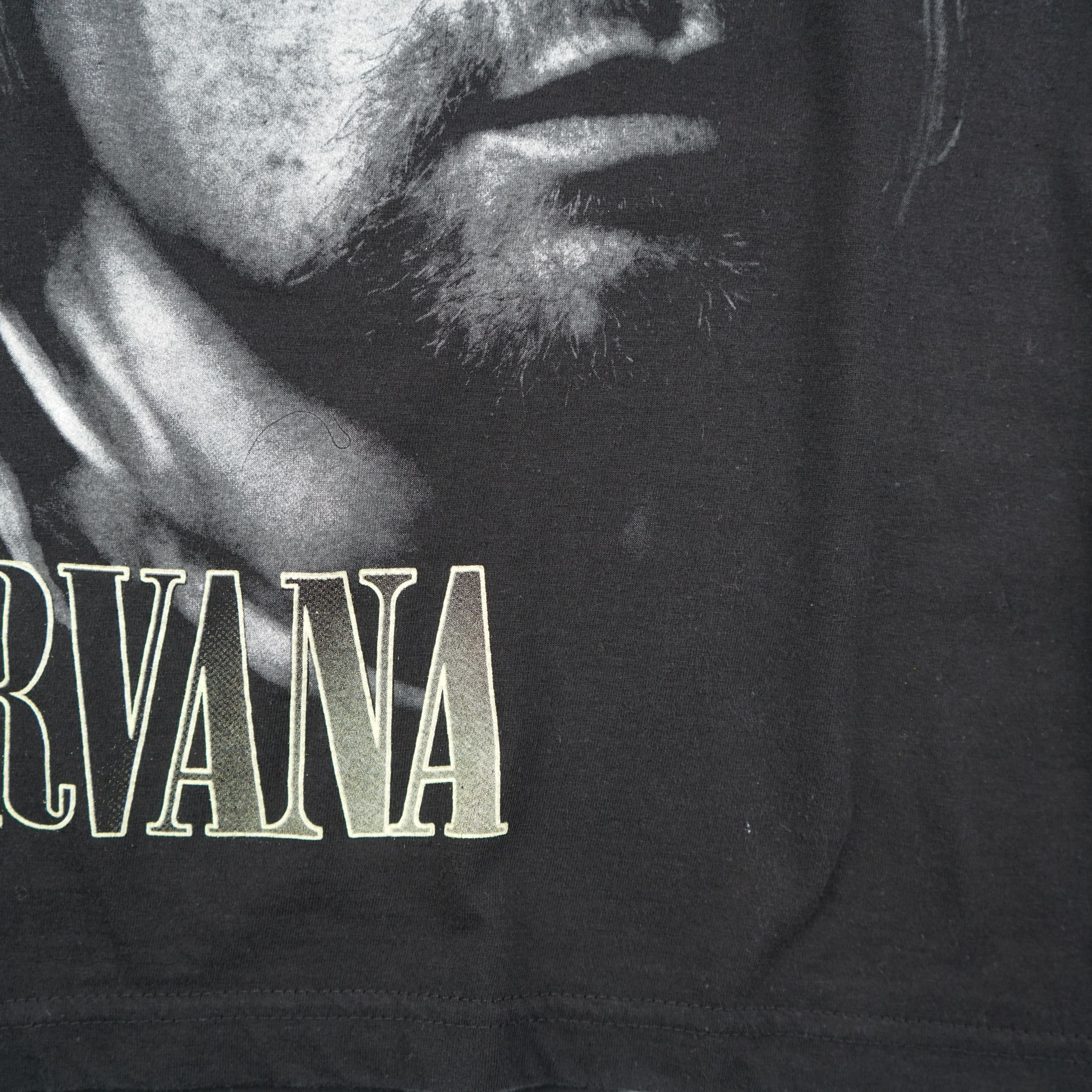 Band Tees × Nirvana × Vintage Vintage 90s Nirvana Kurt Cobain T-Shirt Size US XS / EU 42 / 0 - 3 Thumbnail
