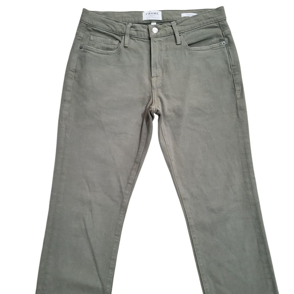 Frame FRAME Le'Homme Slim Straight Olive Jeans Size 31/32 Men's Size US 31 - 6 Thumbnail