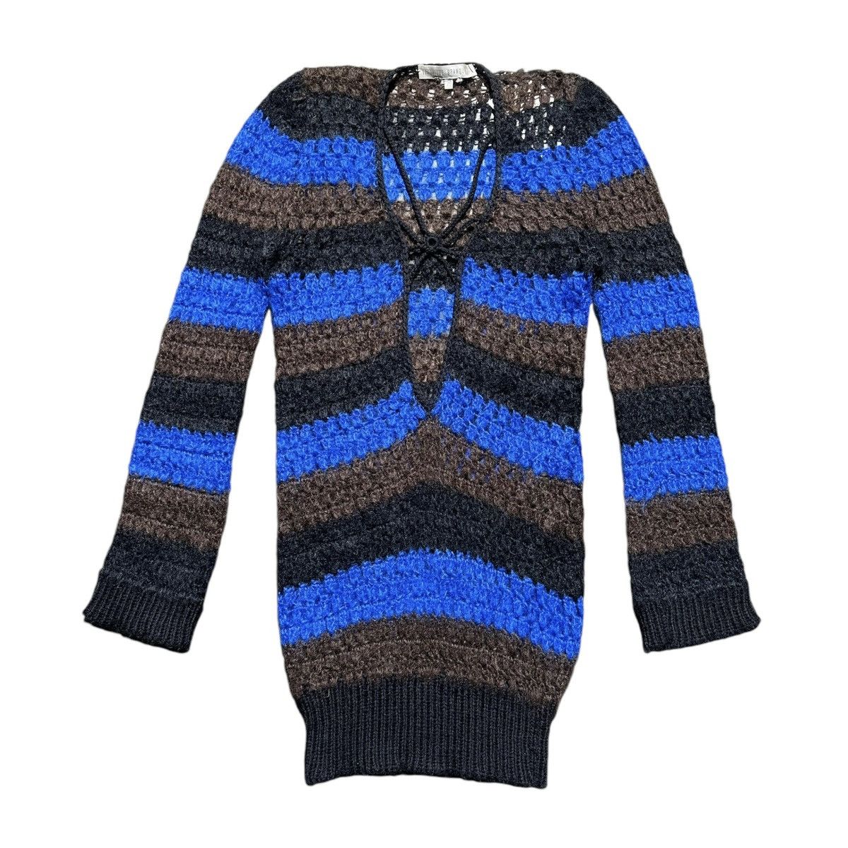 Veronique Branquinho crochet knit webbed dress Size XS / US 0-2 / IT 36-38 - 1 Thumbnail