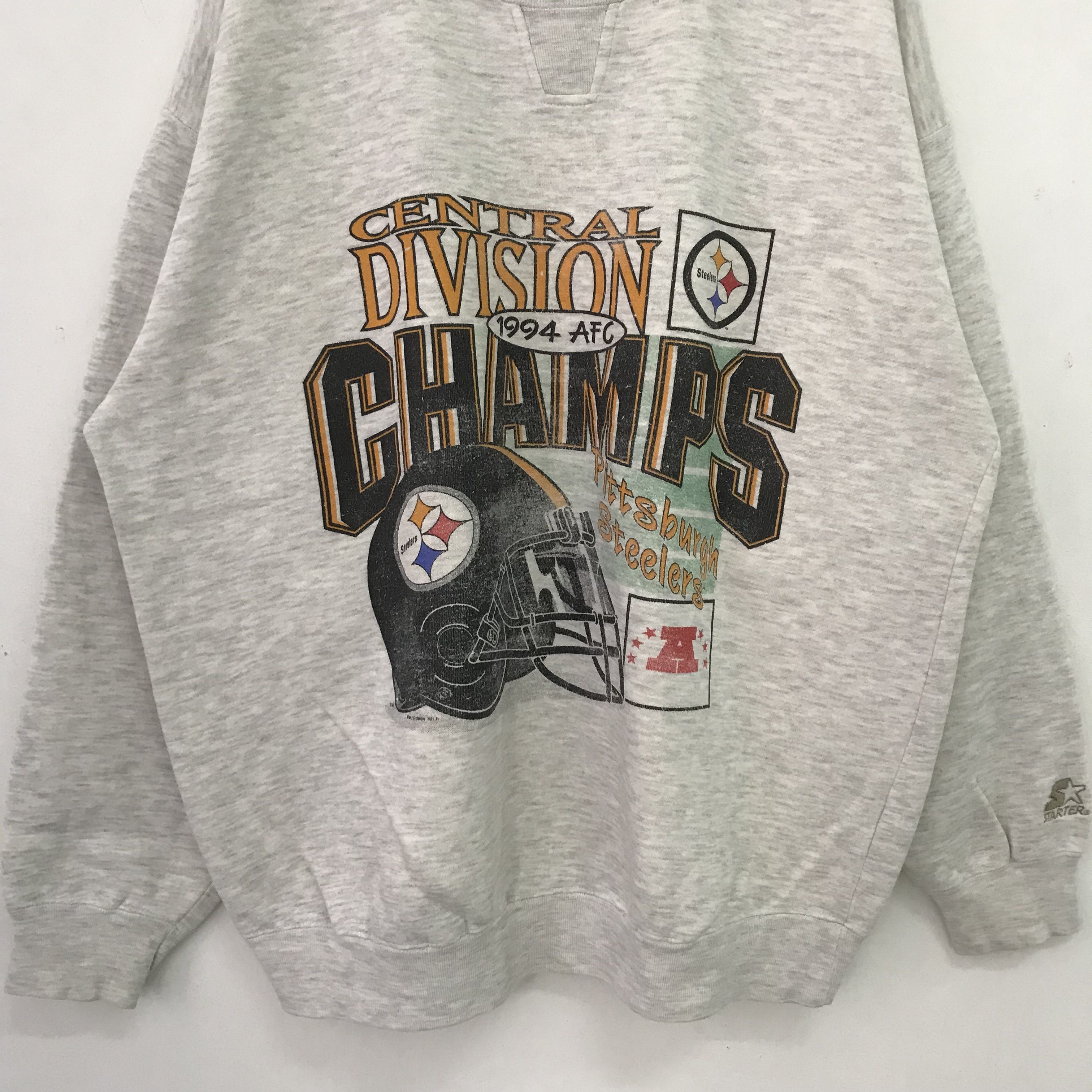 Starter Vintage 90's Pittsburgh Steelers Grey - 86 Size US XL / EU 56 / 4 - 3 Thumbnail