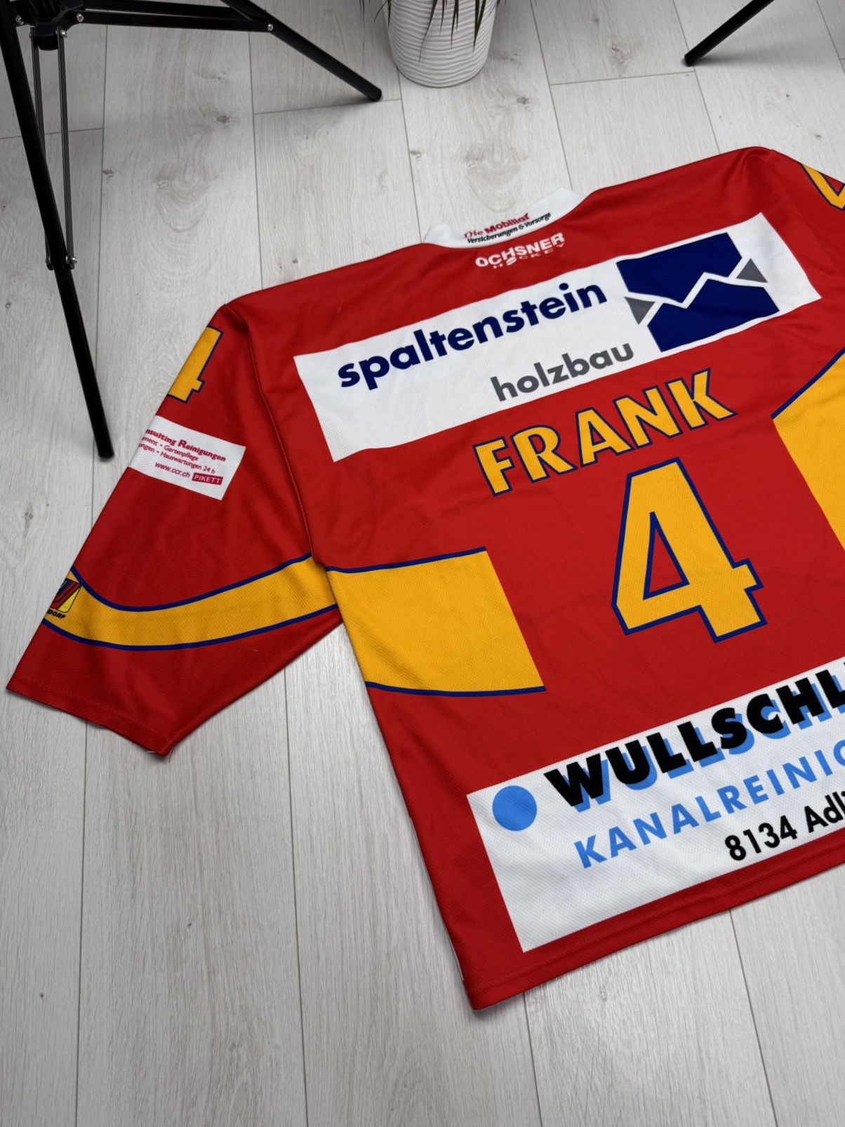 NHL OCHSNER Ehc Dubendorf #4 FRANK Swiss Hockey Jersey Size XL Size US XL / EU 56 / 4 - 10 Thumbnail