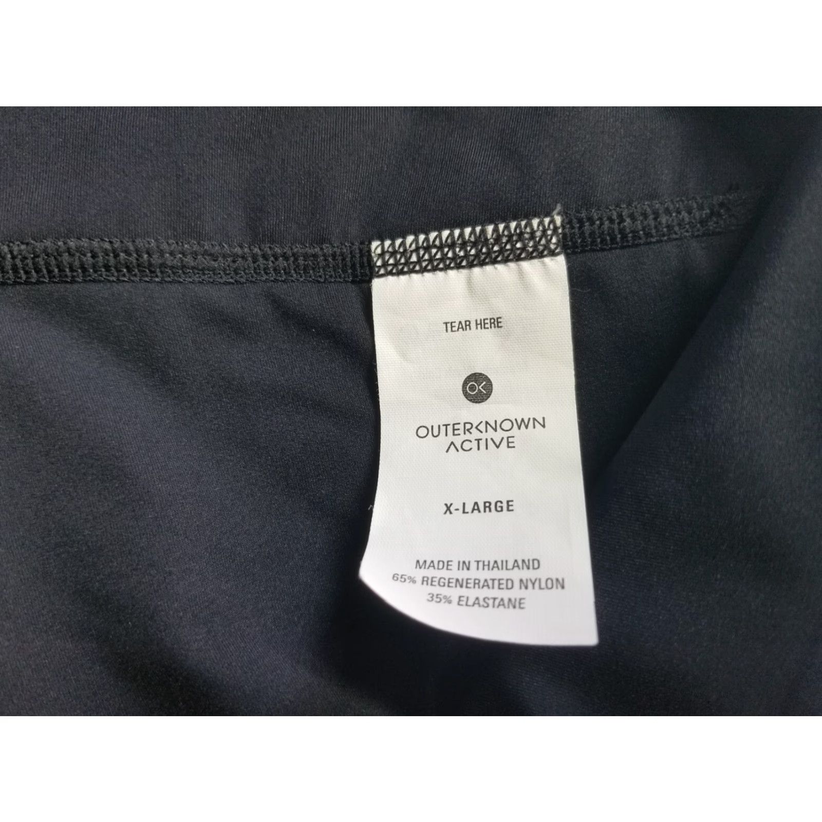 Outerknown Outerknown Leggings Women Black XL Tapered Compression Pockets Stretch Active Gym Casual Workwear Size 40" / US 18 - 7 Thumbnail