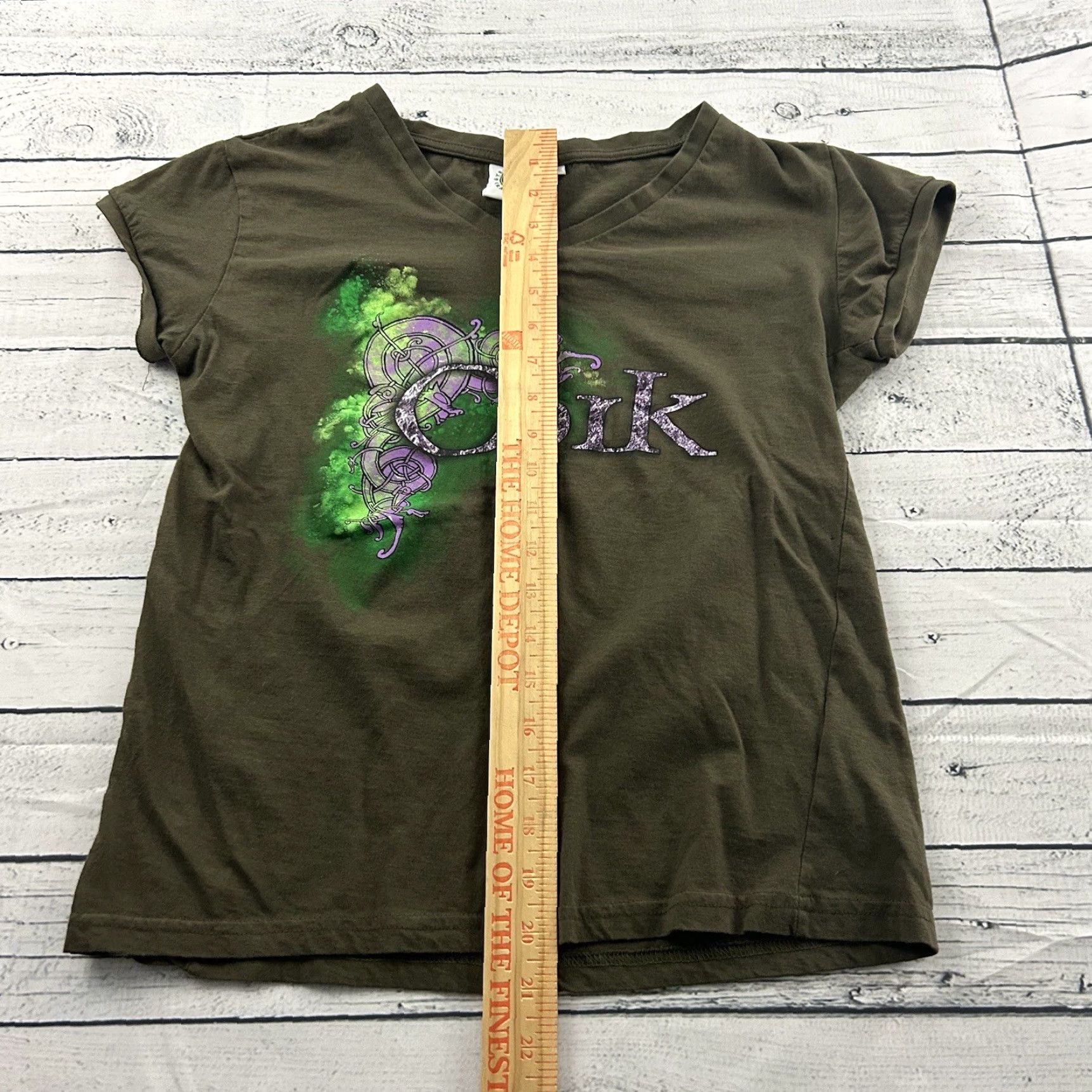 Olive Celtic Cork Short Sleeve T Shirt Women's L Olive Green Irish Celtic Cork Short Sleeve T Shirt Women L Green Size L / US 10 / IT 46 - 4 Thumbnail