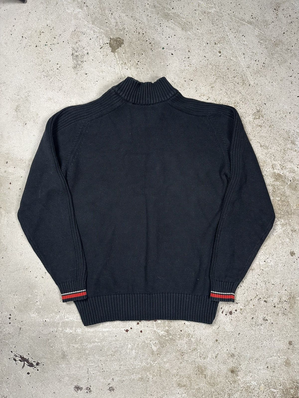Quiksilver × Vintage Vintage Y2K Quiksilver Black Knit Sweater Embroidery Logo Size US S / EU 44-46 / 1 - 2 Thumbnail