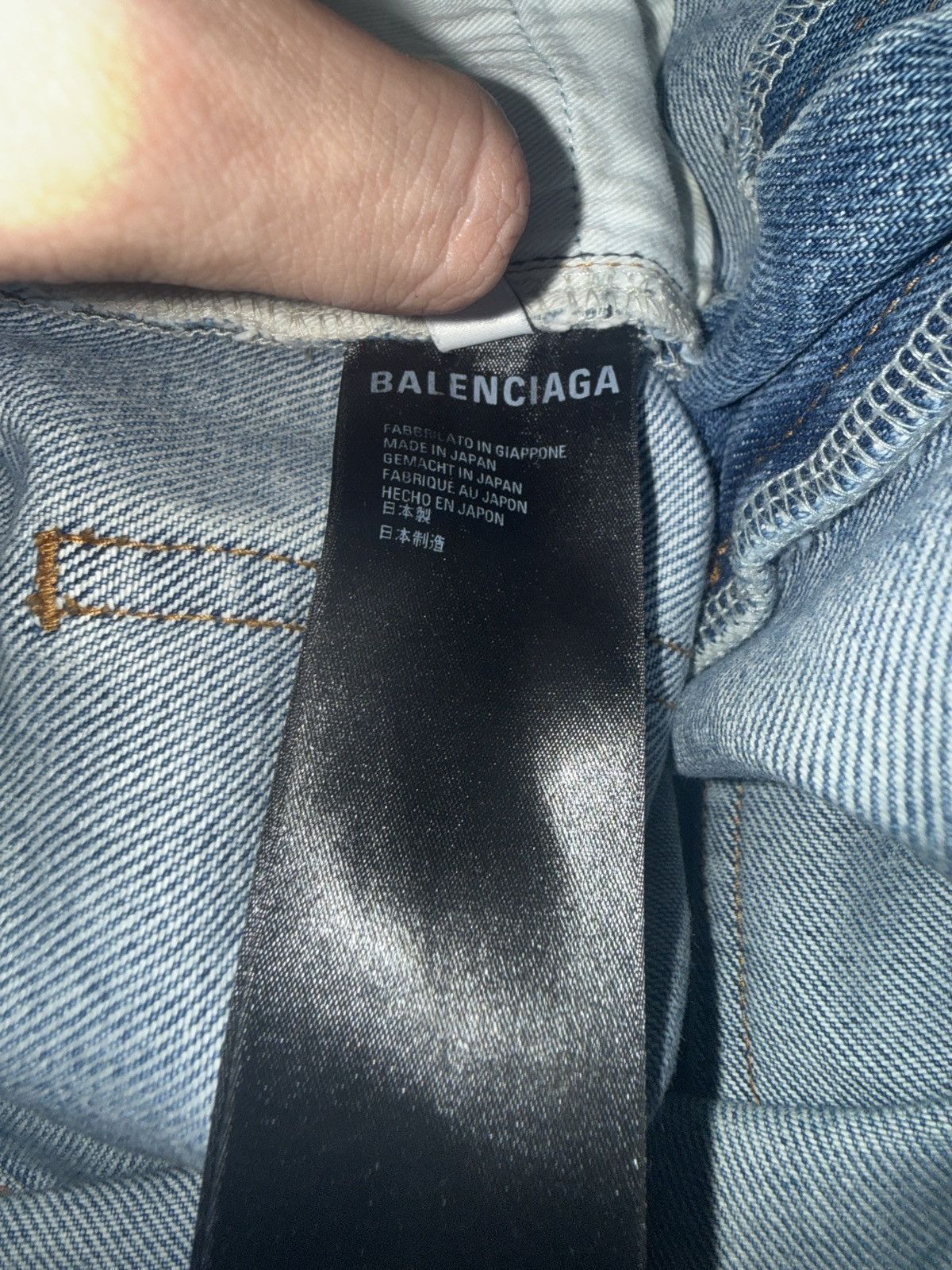 Balenciaga Balenciaga Double Layered Distressed logo Jeans Size US 30 / EU 46 - 6 Thumbnail
