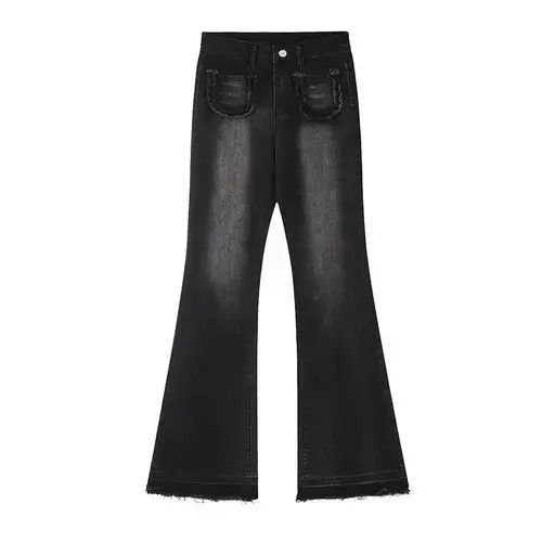 Jean Street wash skinny stretch micro-flared versatile jeans Size US 28 / EU 44 - 4 Thumbnail