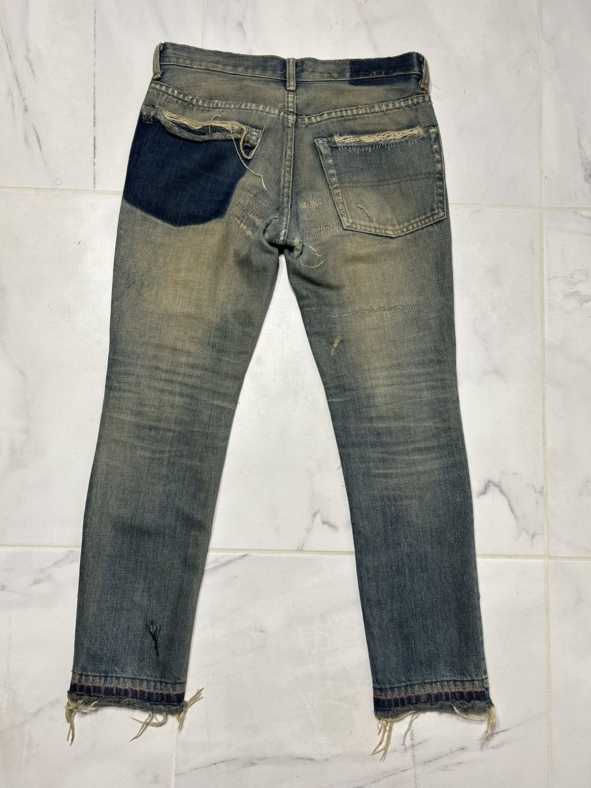 Undercover AW04 Undercover 68 Red Yarn Denim Size 26" / US 2 / IT 38 - 5 Thumbnail