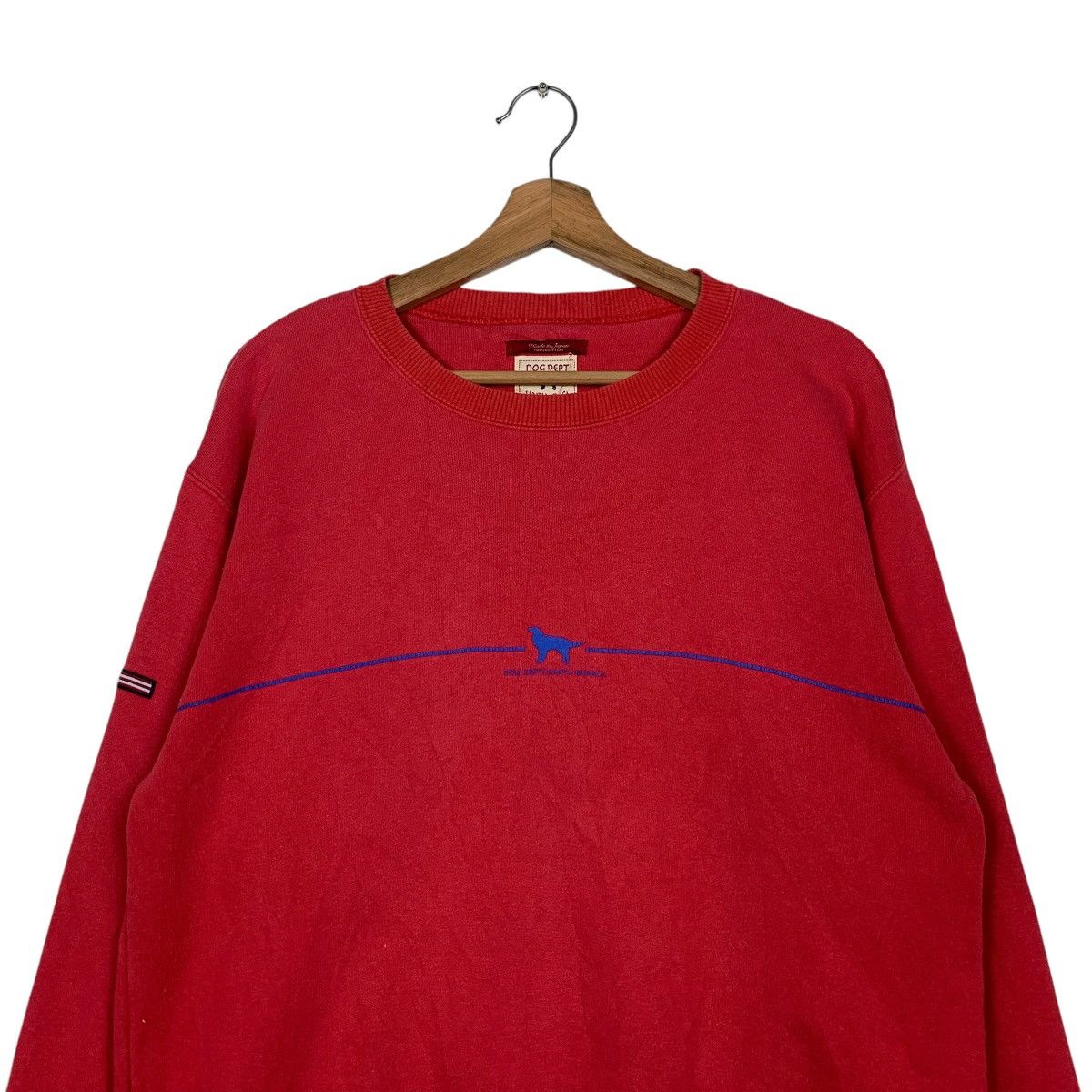 Vintage DOG DEPT Santa Monica Red Crewneck Sweatshirt #2421-C108 Size US M / EU 48-50 / 2 - 2 Thumbnail