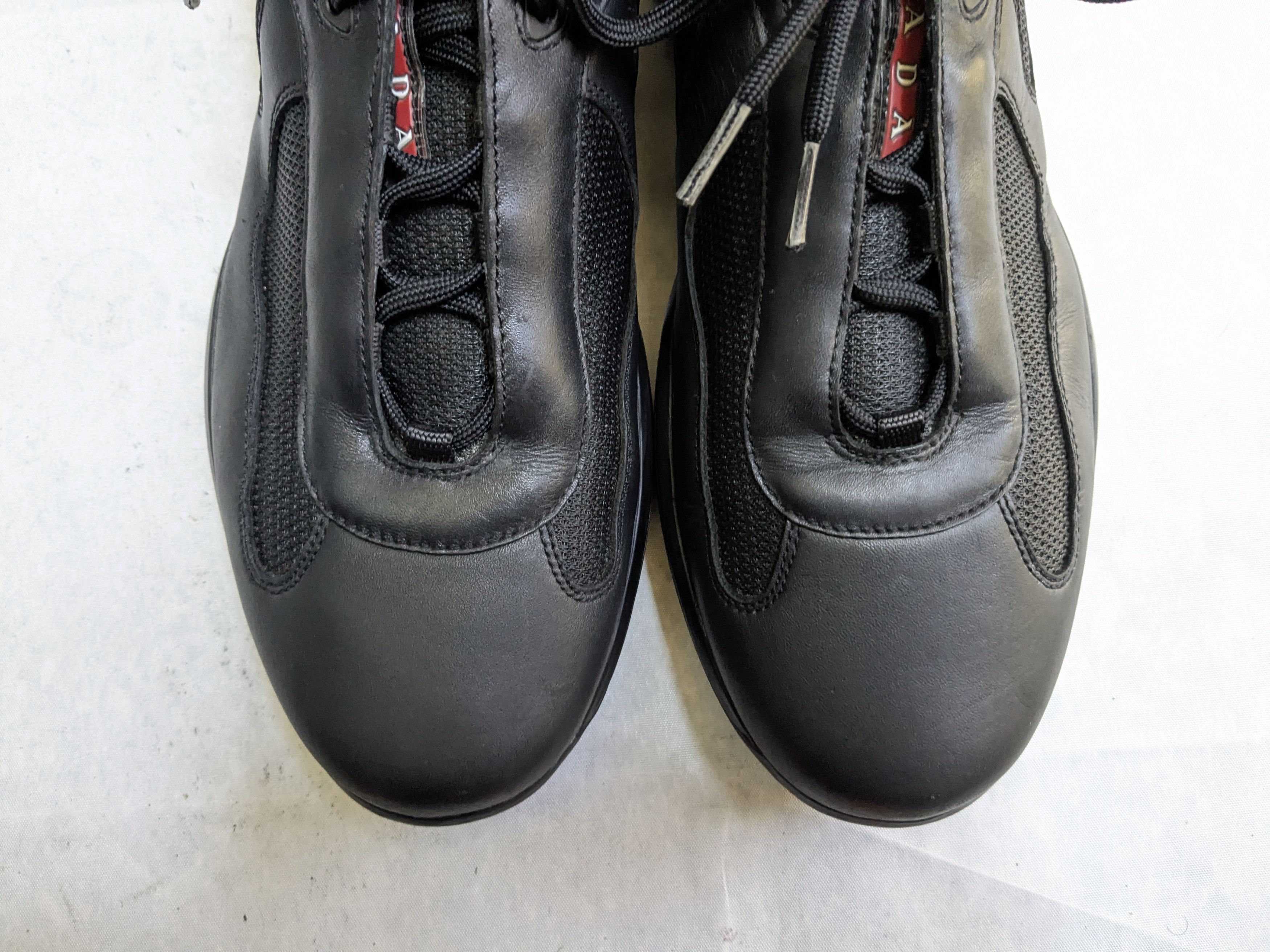 Prada Prada America's Cup Sneakers Black 14 Red Low Size US 14 / EU 47 - 2 Thumbnail