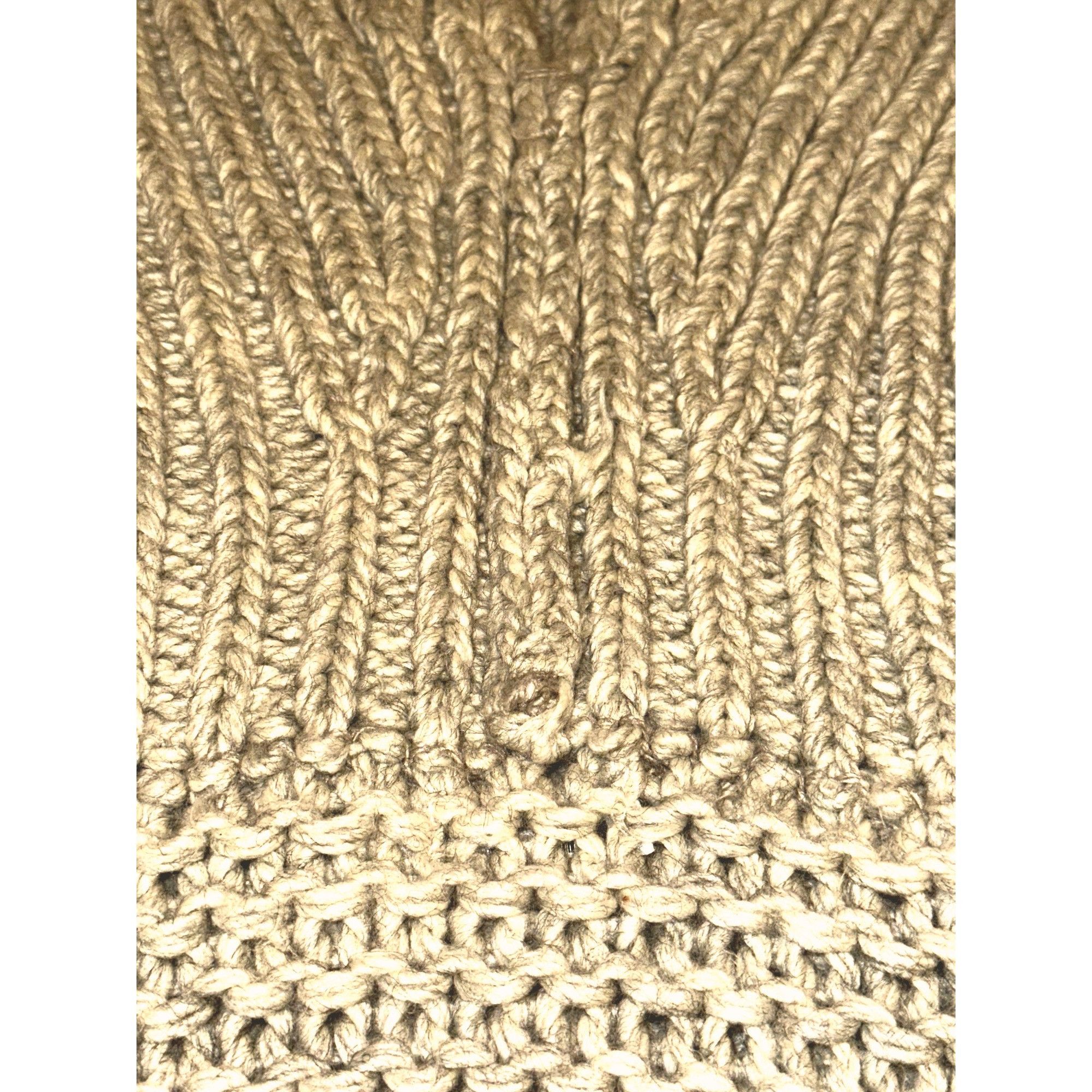 Other LUSH Small Oatmeal Chunky Turtleneck Sweater Cropped Texture Size S / US 4 / IT 40 - 8 Thumbnail
