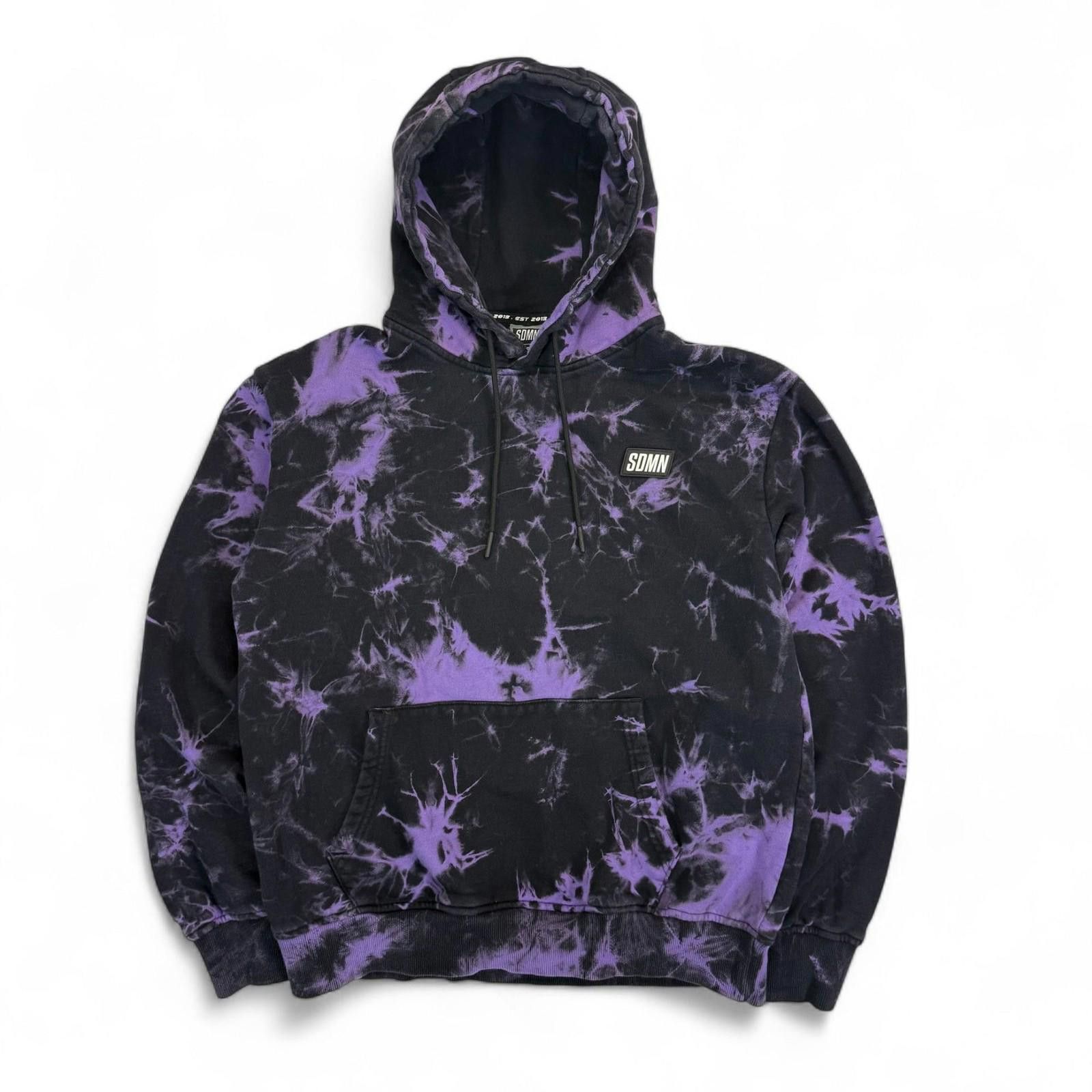 Designer SDMN Sidemen Purple Tie-Dye Pullover Hoodie [Size Small] Size S / US 4 / IT 40 - 1 Thumbnail