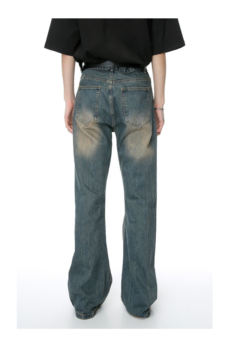 Japanese Brand Men's Retro American Distressed Loose Flare Jeans Size US 32 / EU 48 - 3 Thumbnail