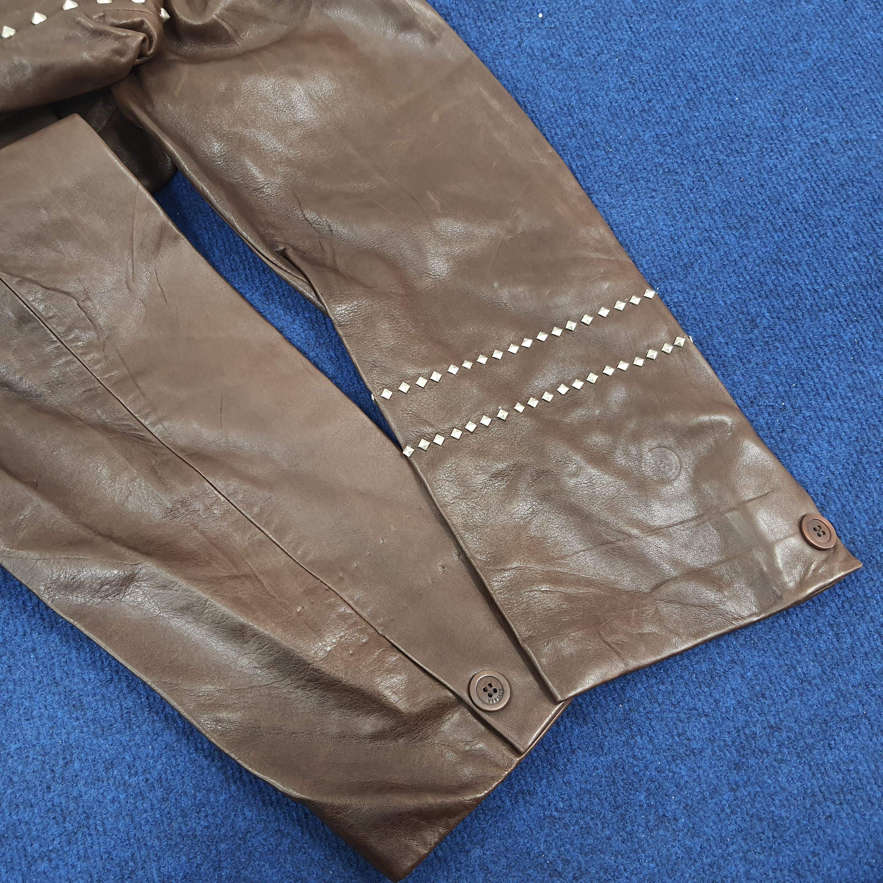 Versace × Vintage Vintage Gianni Versace Luxury Leather Jacket Size US M / EU 48-50 / 2 - 11 Thumbnail