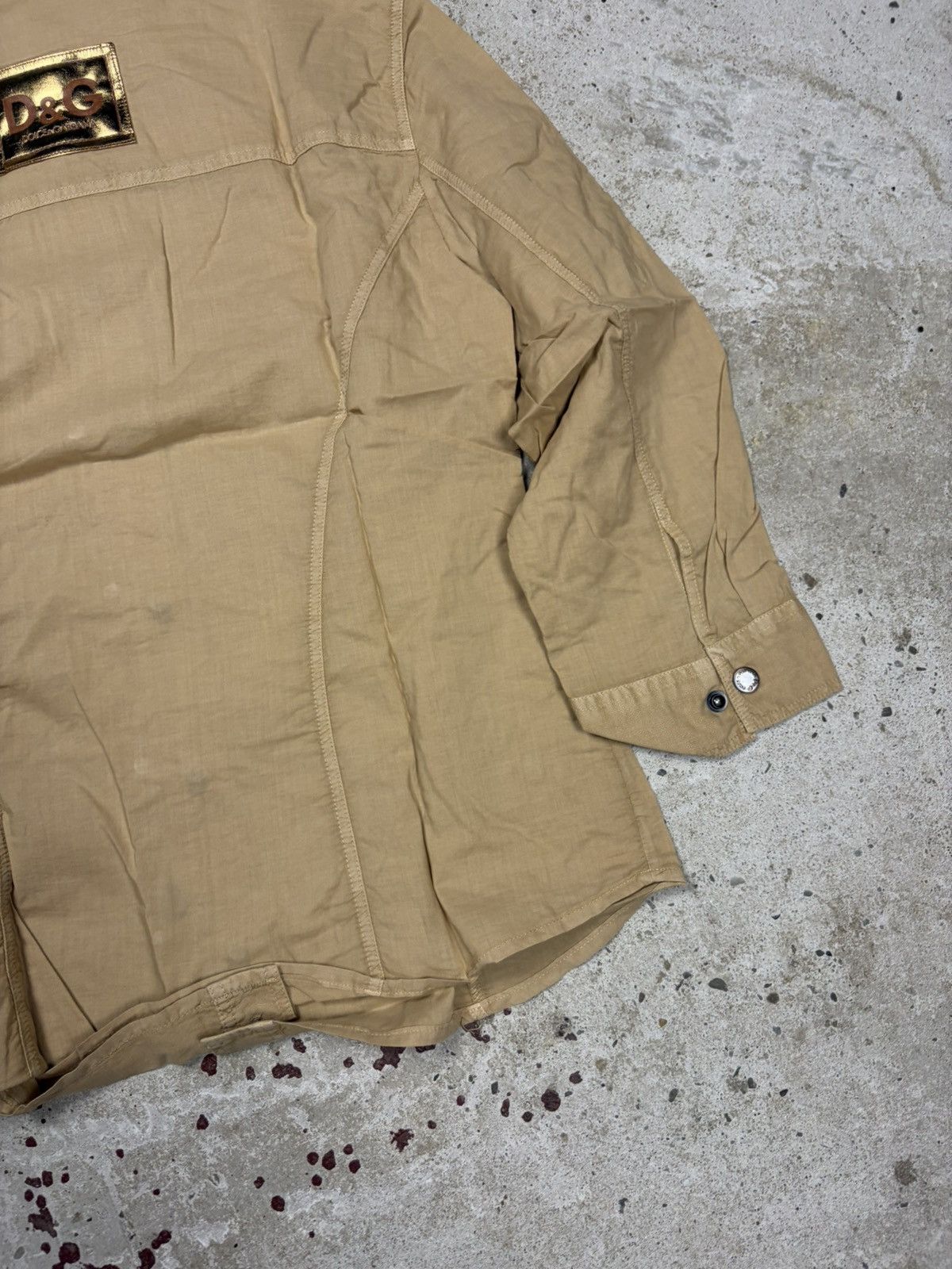 Dolce & Gabbana DSWT Dolce & Gabbana 2003 Utility Army Military Shirt Size L / US 10 / IT 46 - 12 Thumbnail
