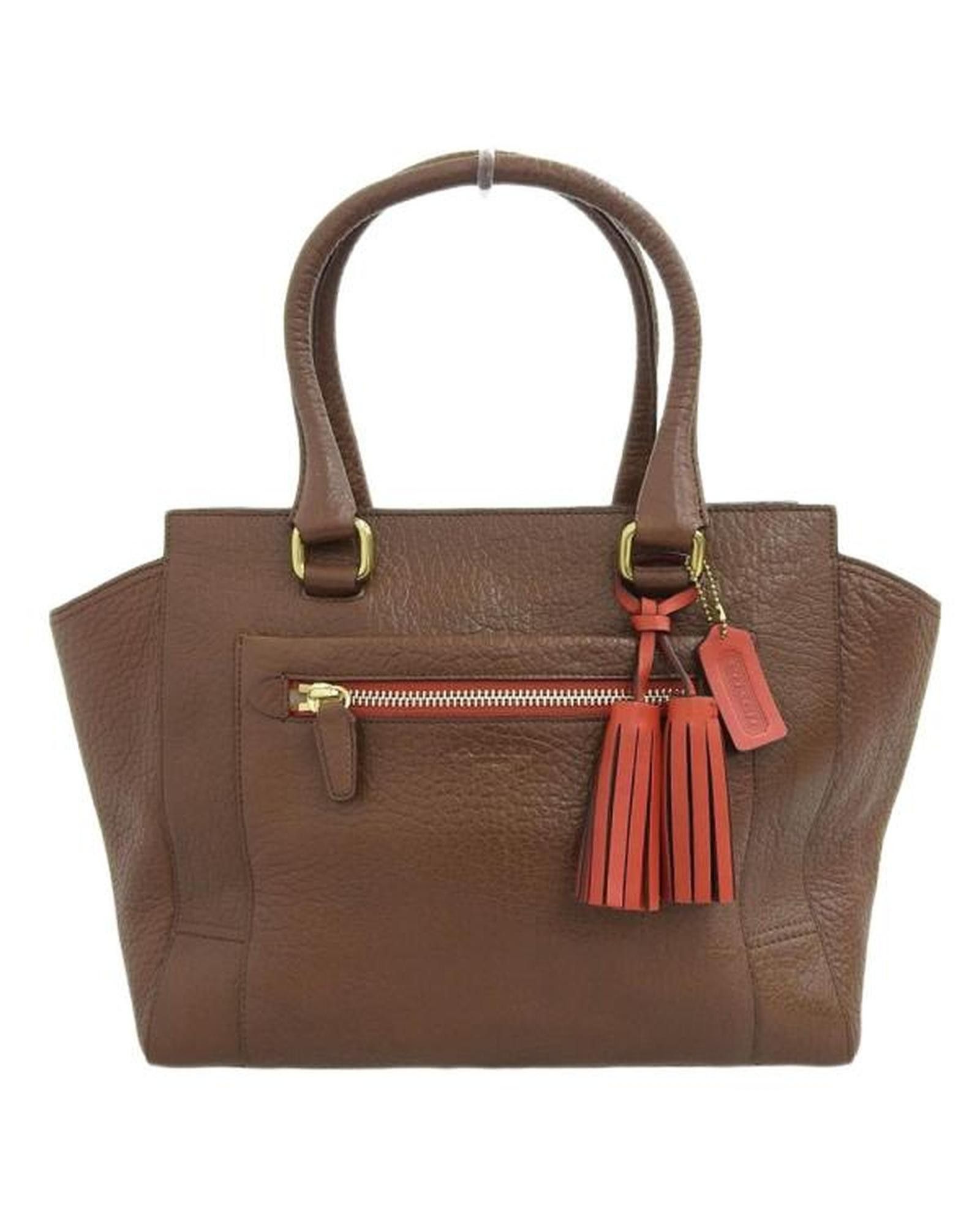 image of Coach Brown Leather Carryall Bag - Ab Condition, Women's