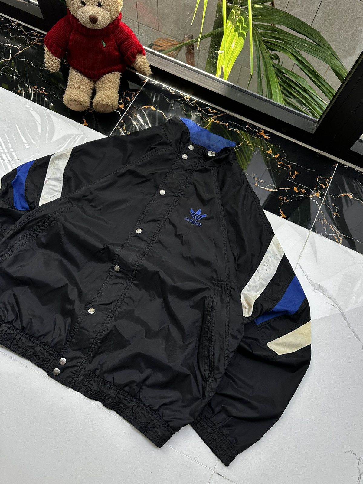 Adidas × Vintage 🤠90s ADIDAS VINTAGE DOUBLE LOGO STREETWEAR JACKET🤠 Size US L / EU 52-54 / 3 - 4 Thumbnail